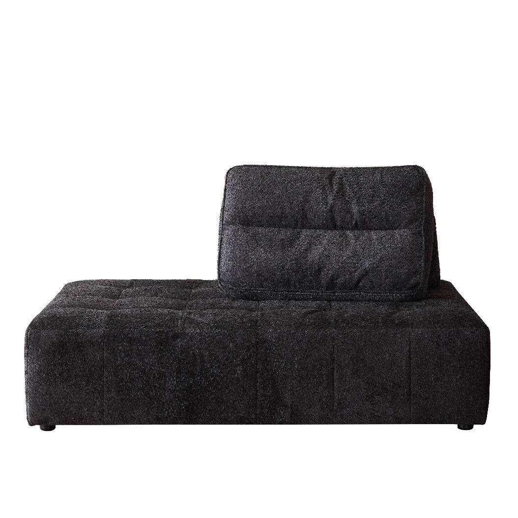 Mousse Two Seater Lounge - Charcoal