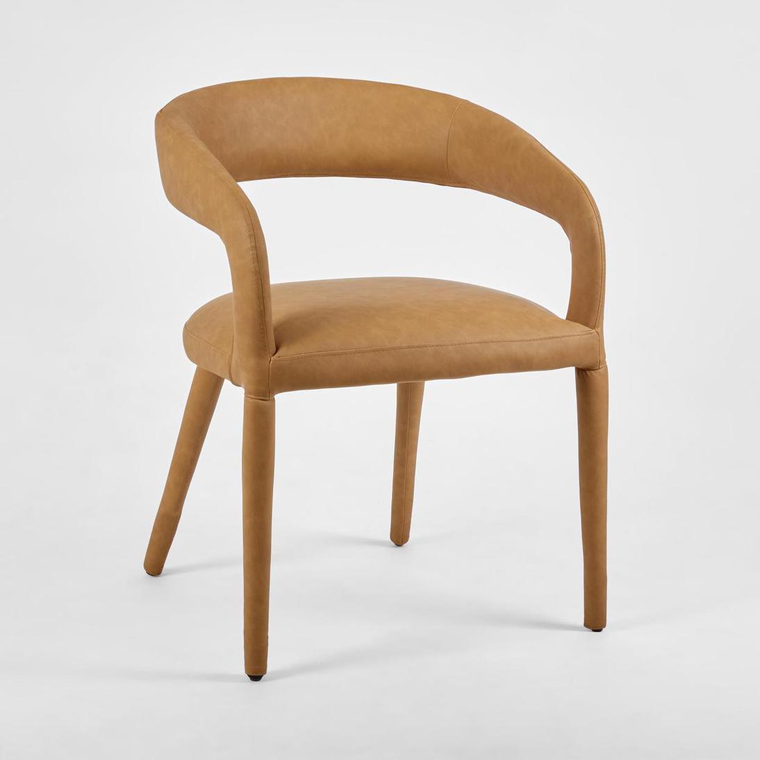 Nolan Dining Chair Tan PU - Set of 2