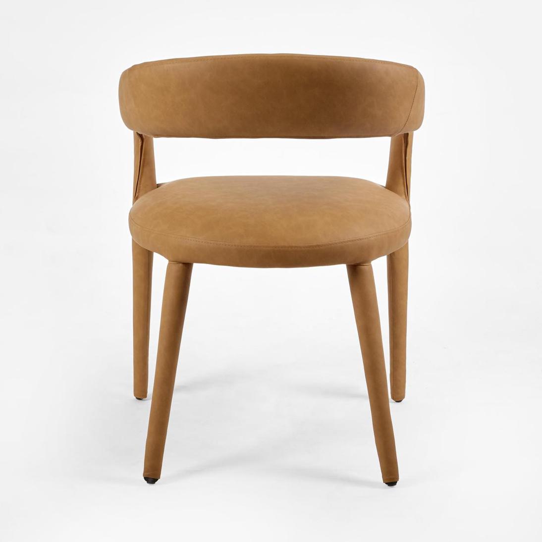 Nolan Dining Chair Tan PU - Set of 2