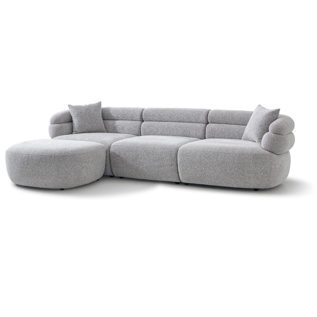 Orsay 4-Piece Sectional- Light Grey