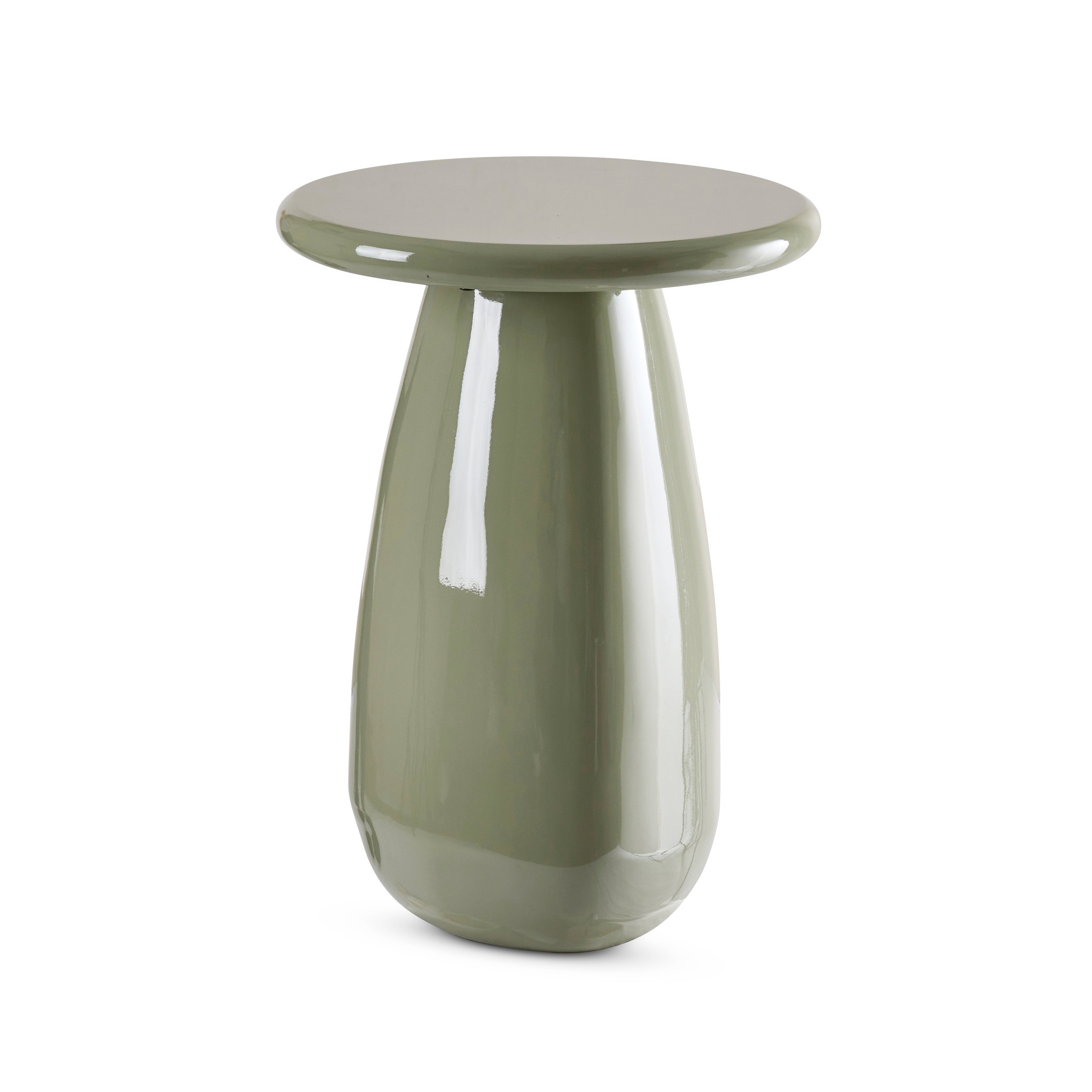 Otto Sage Green Gloss Side Table