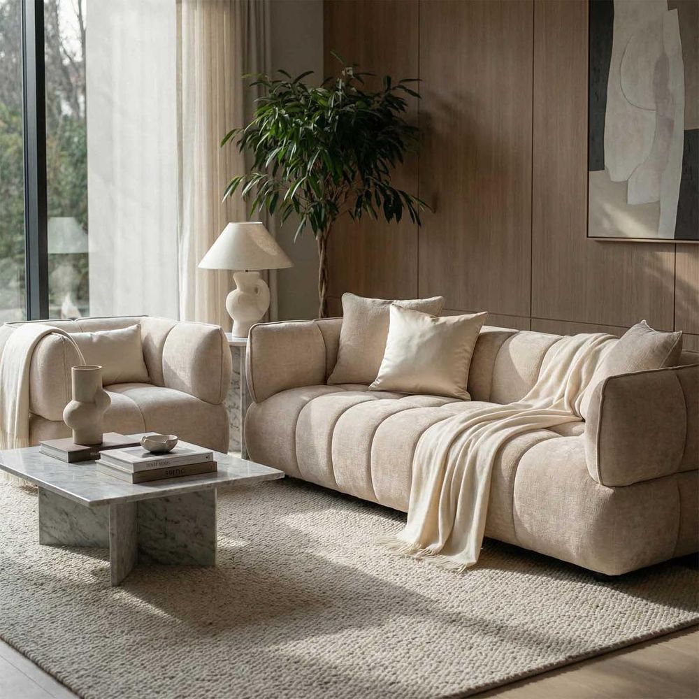 Piper 3 Seater Sofa Cream