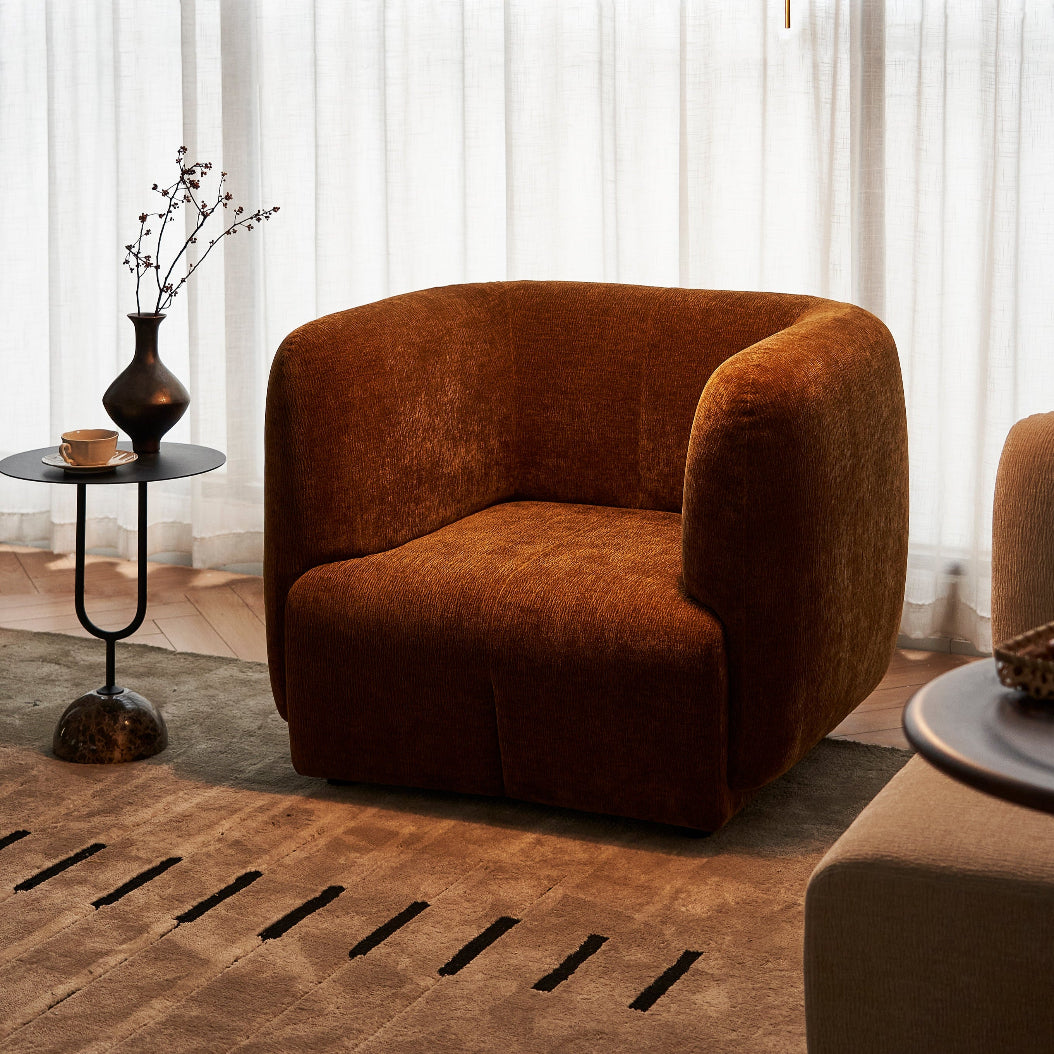 Plum 1 Seater - Caramel