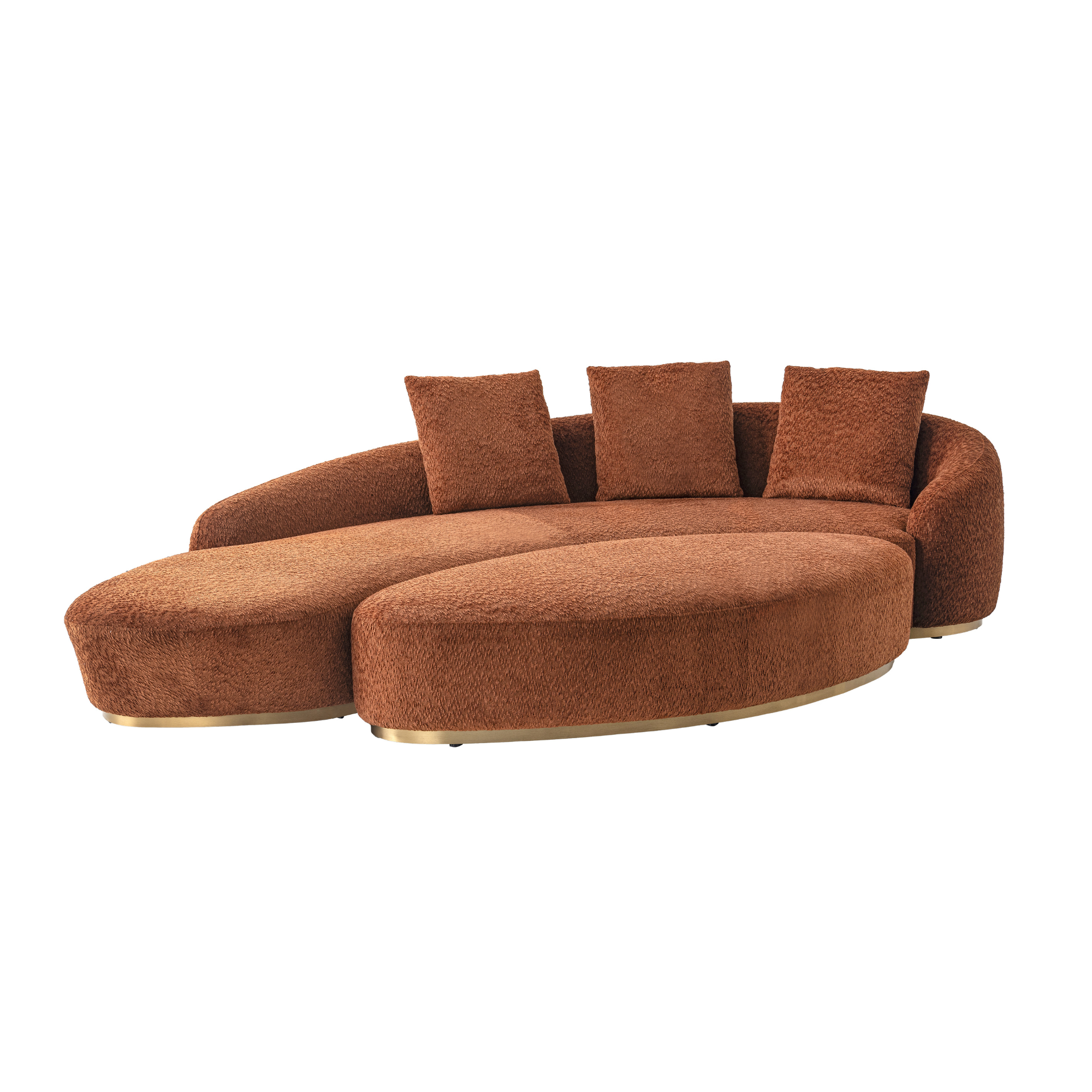 Remi 3-Seater Sofa - Burnt Caramel