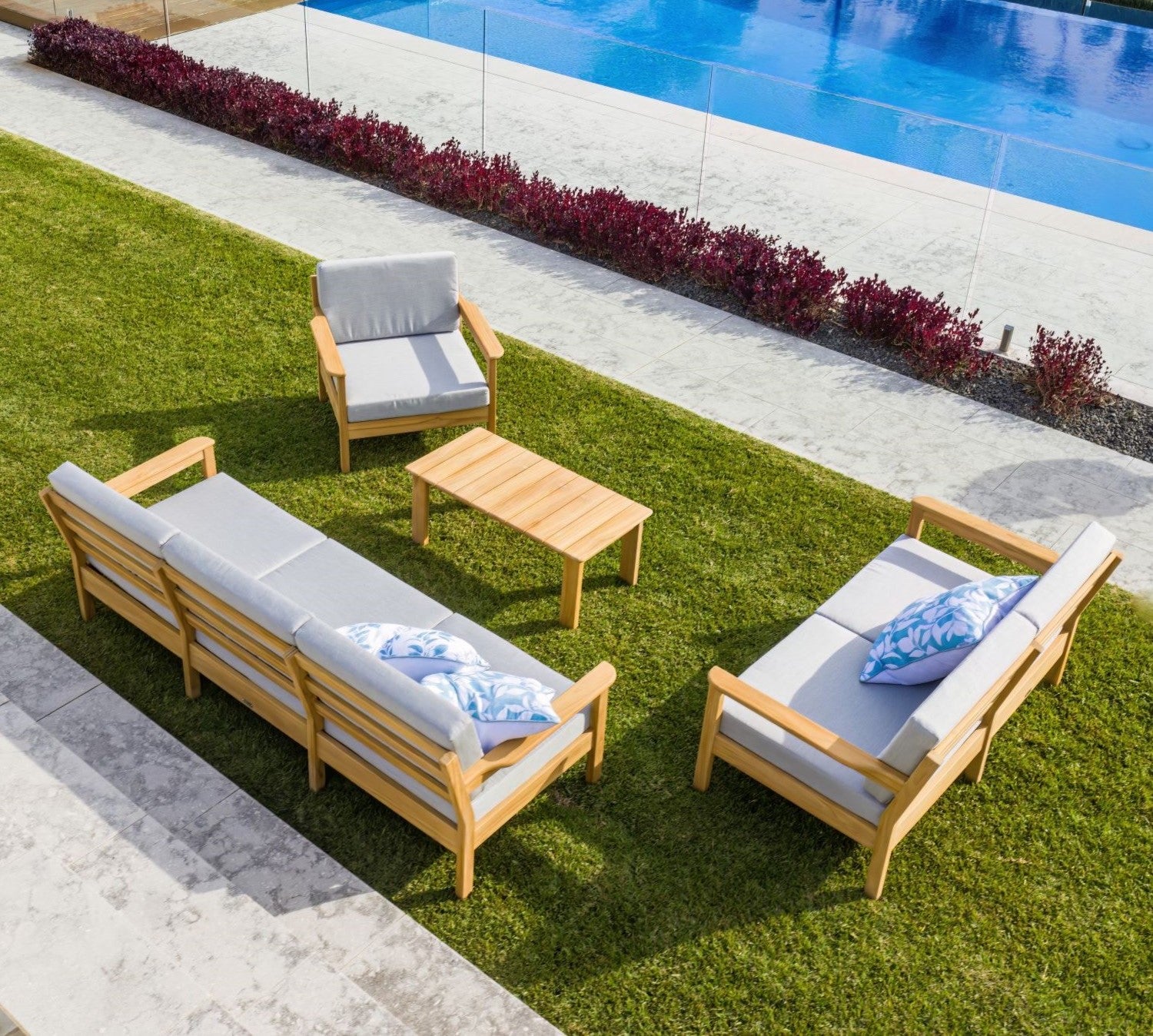 Rome Teak Outdoor Lounge Set