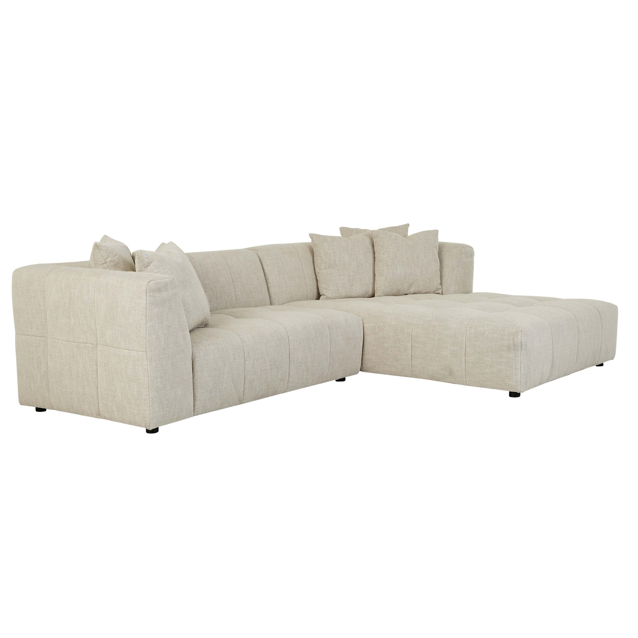 Sidney Slouch 2 Seater Left arm - Barley