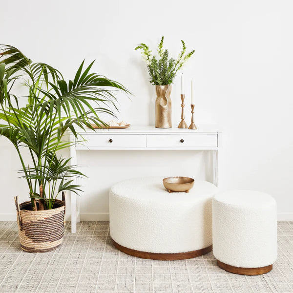 Senora Ottoman - Ivory