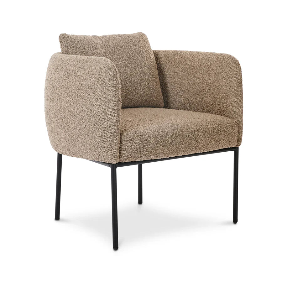 Soho Brown Boucle Occasional Chair