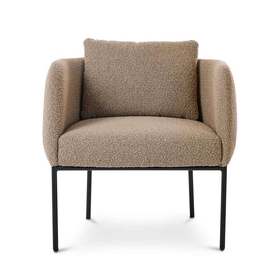 Soho Brown Boucle Occasional Chair