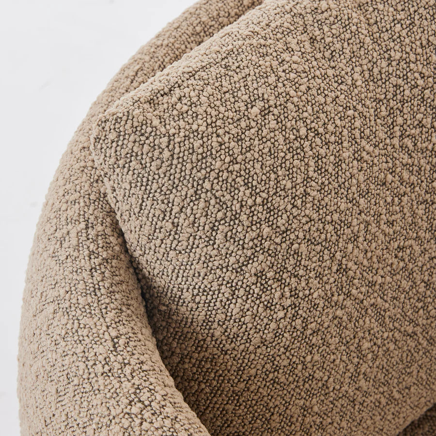 Soho Brown Boucle Occasional Chair