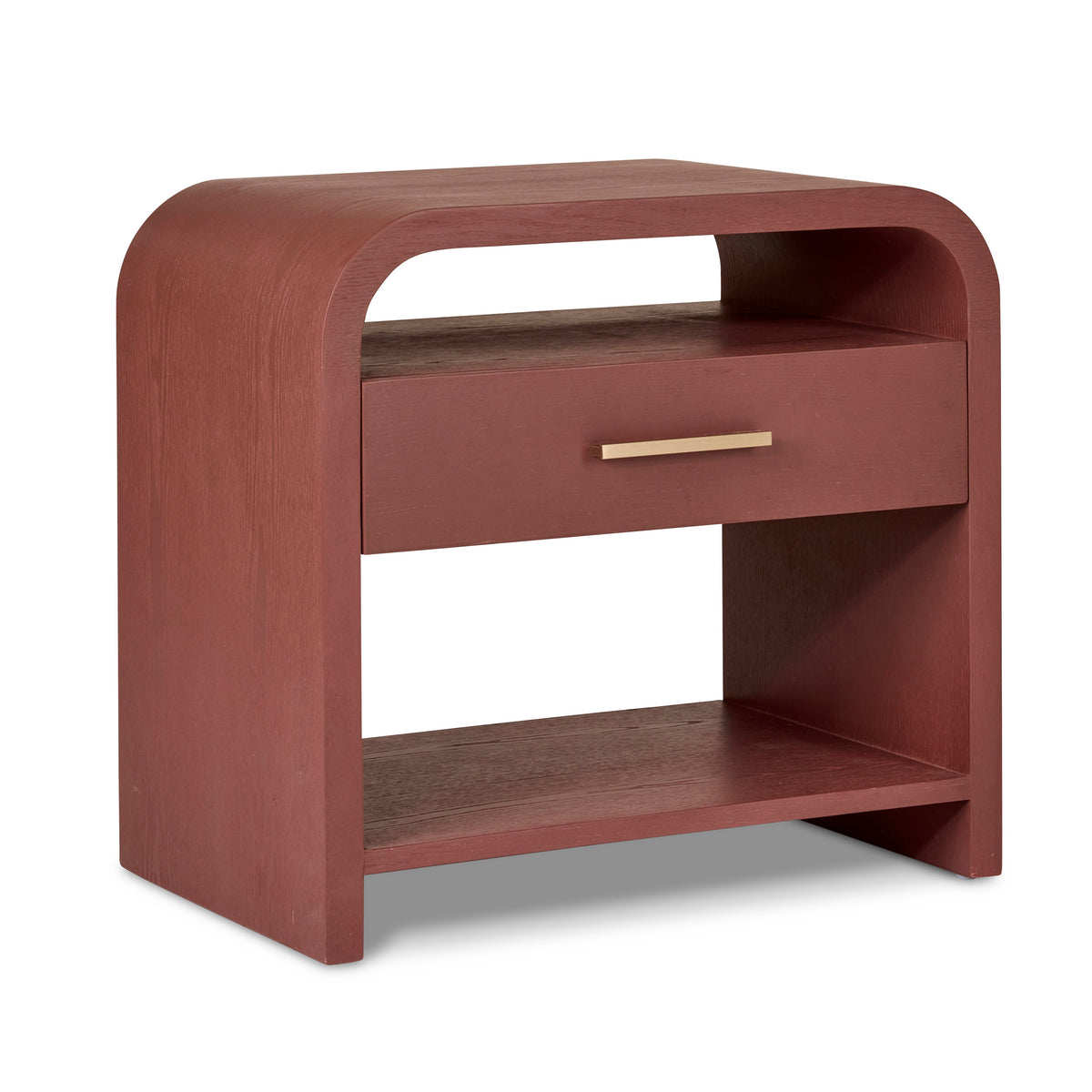 Verity Burgundy Bedside Table