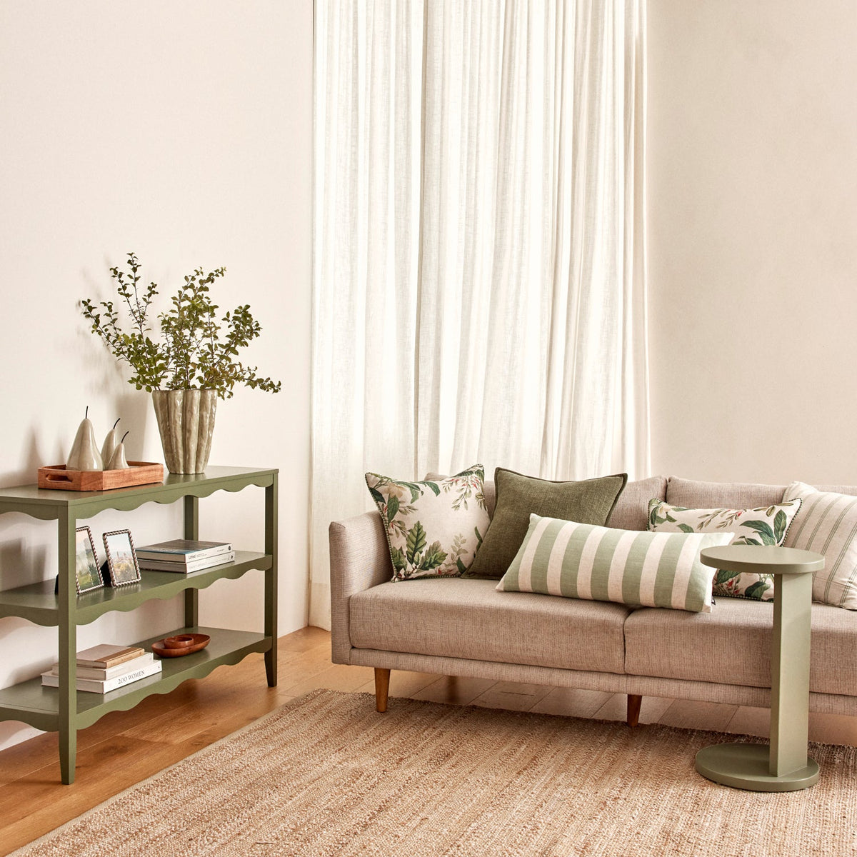 Wilbur Green Sofa Table