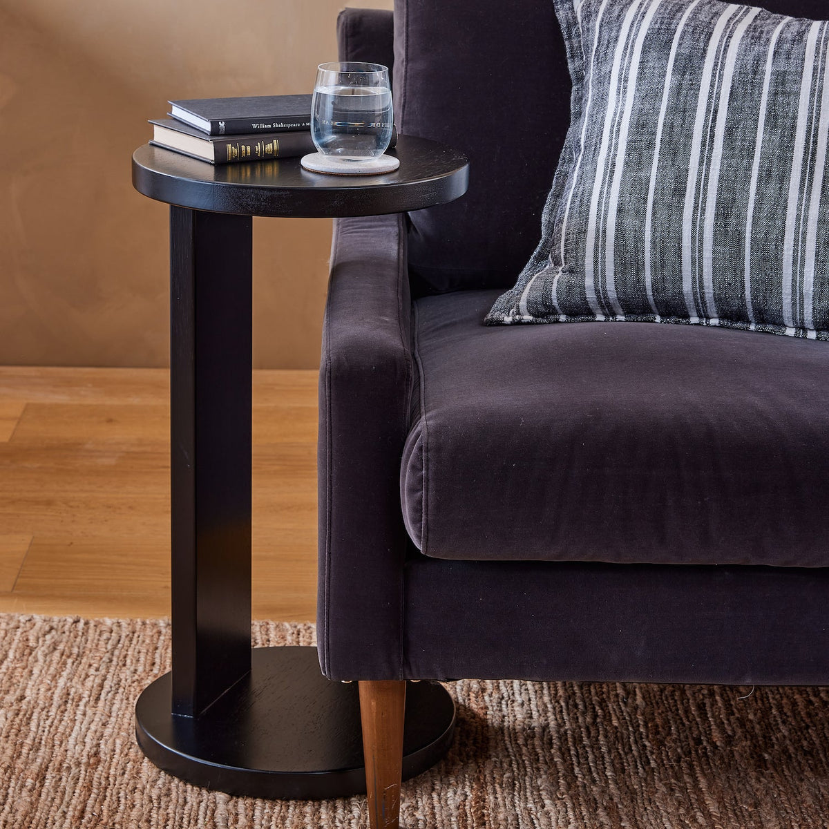 Wilbur Sofa Table 64x35cm Black