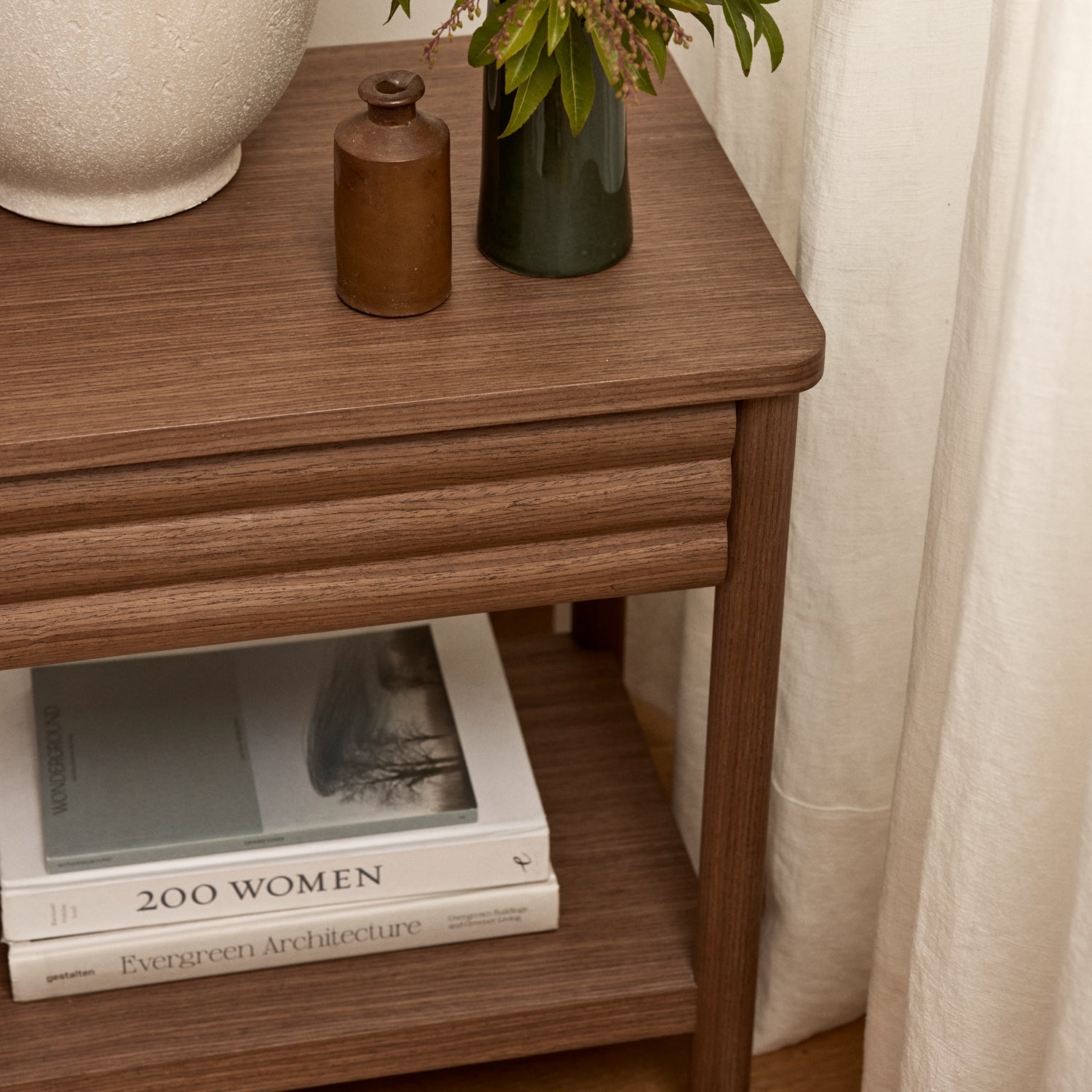 Zander Brown Bedside Table