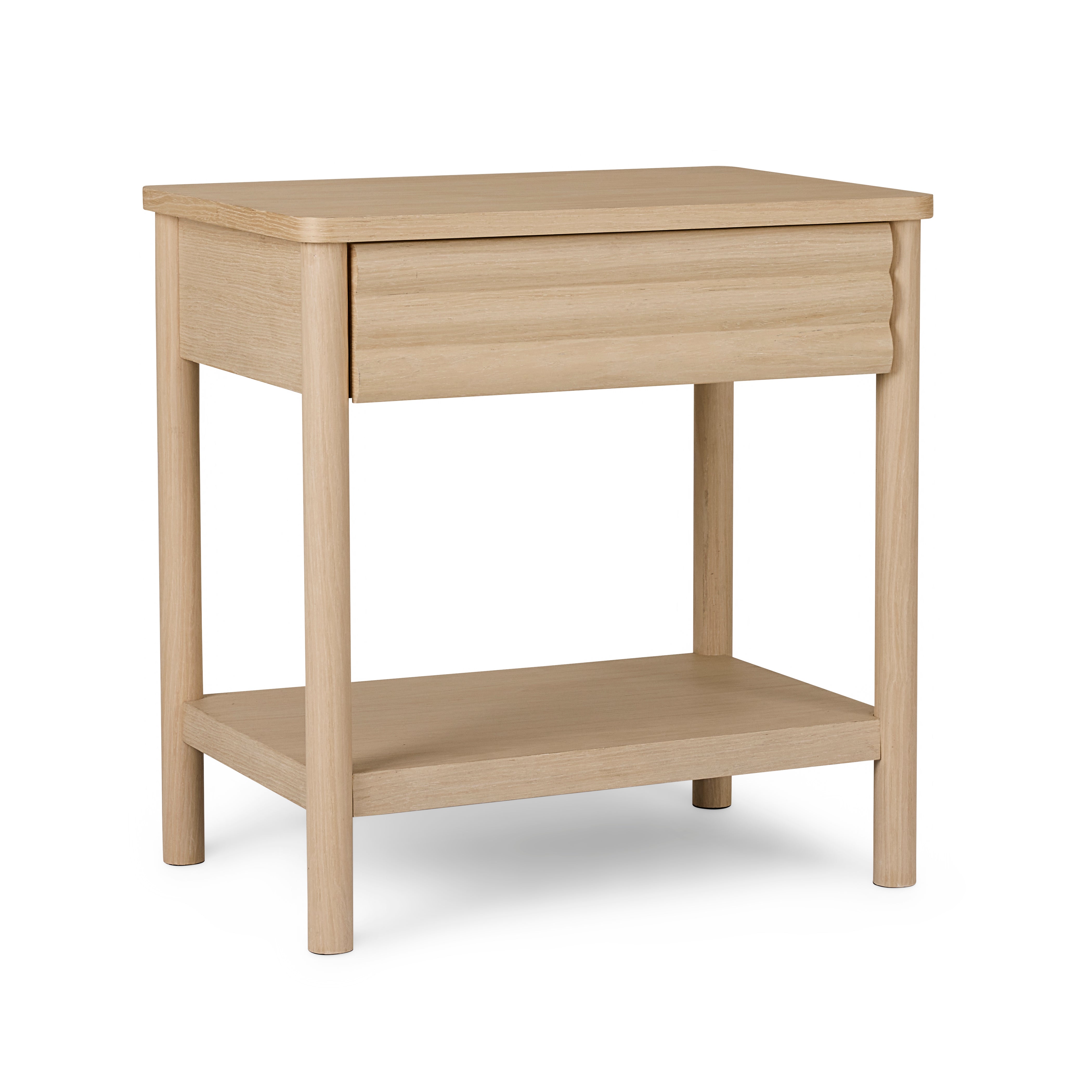 Zander Light Oak Bedside Table