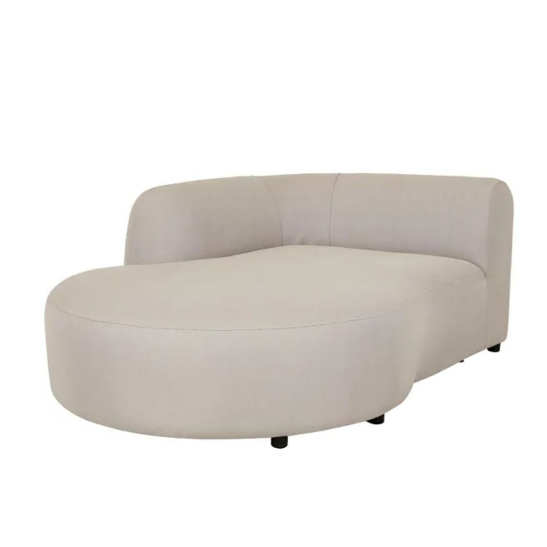 Aruba Curve (Outdoor) - Left Chaise - Misty Grey