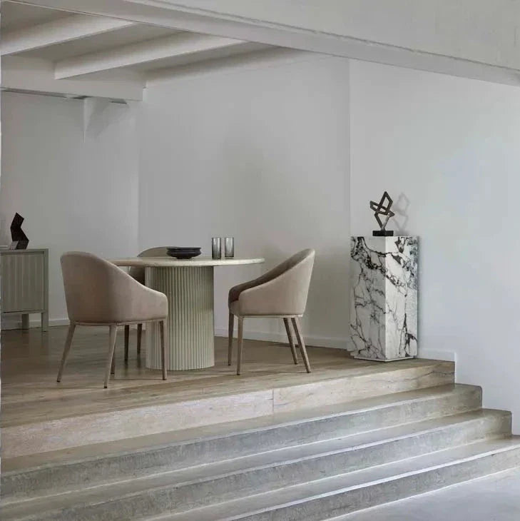 Gemma Dining Armchair - Beige Velvet - Display