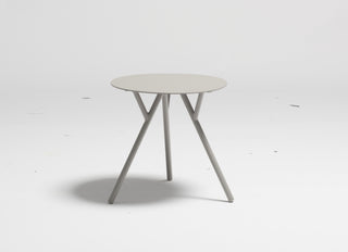 Contemporary side table suitable for all outdoor and indoor applications.