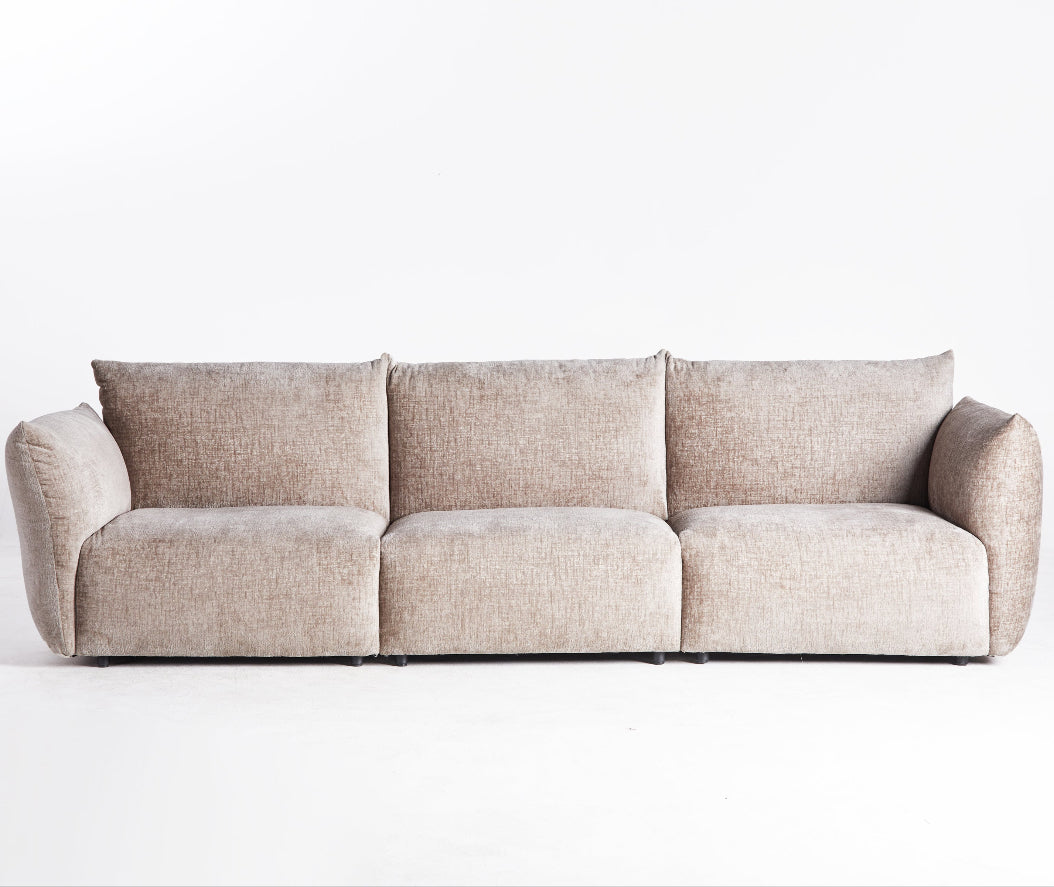 Puff Four Seater Sofa - Caramel