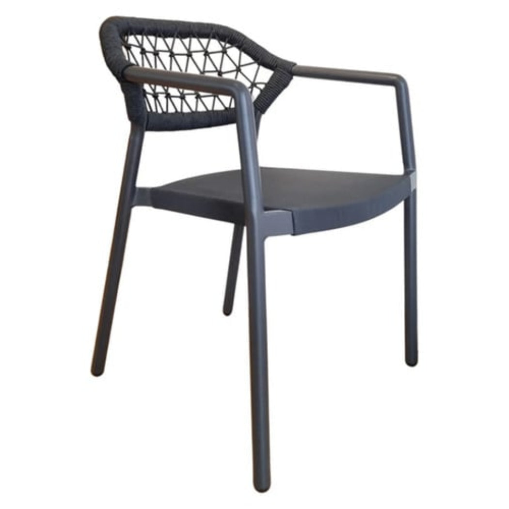 Sarah Outdoor Dining Chair - Charcoal