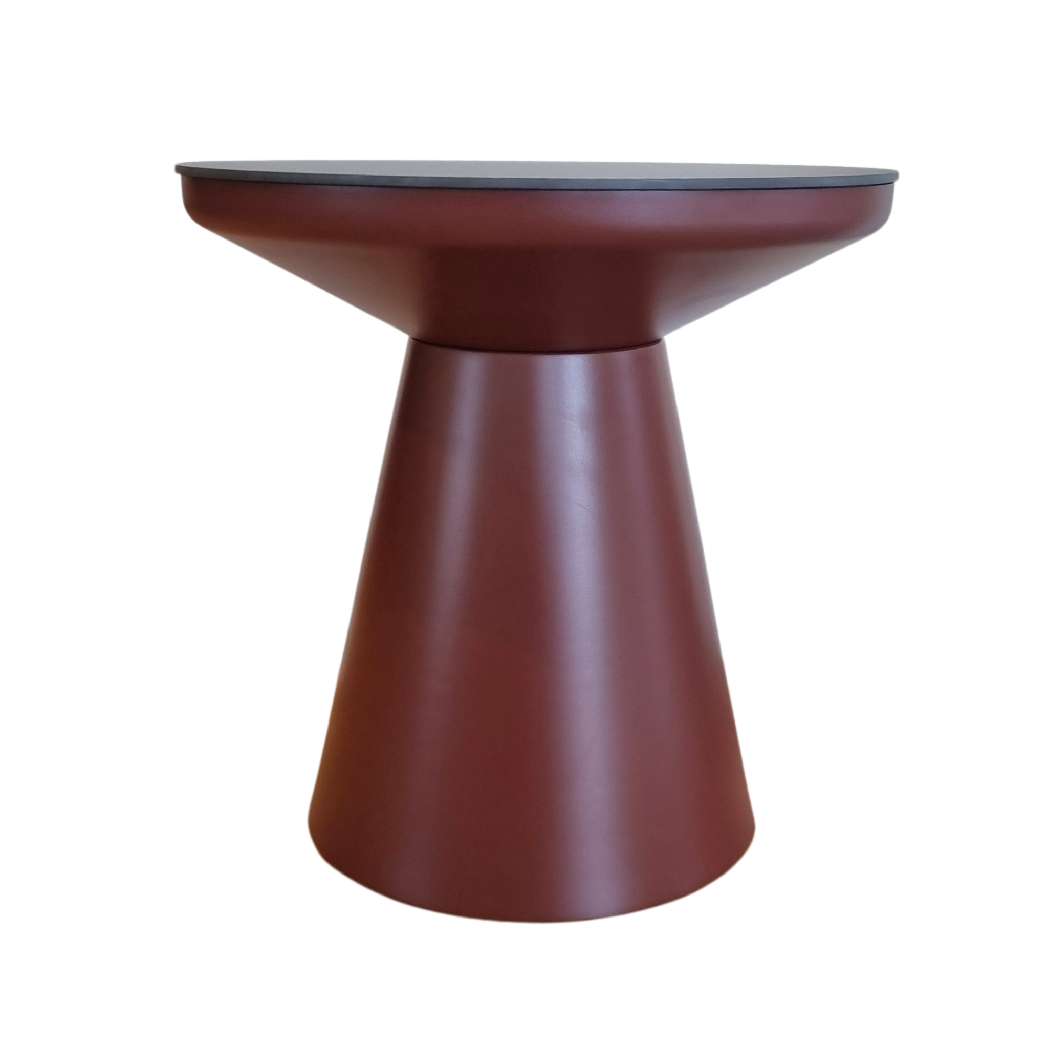 Milan Outdoor End Table - Burgundy