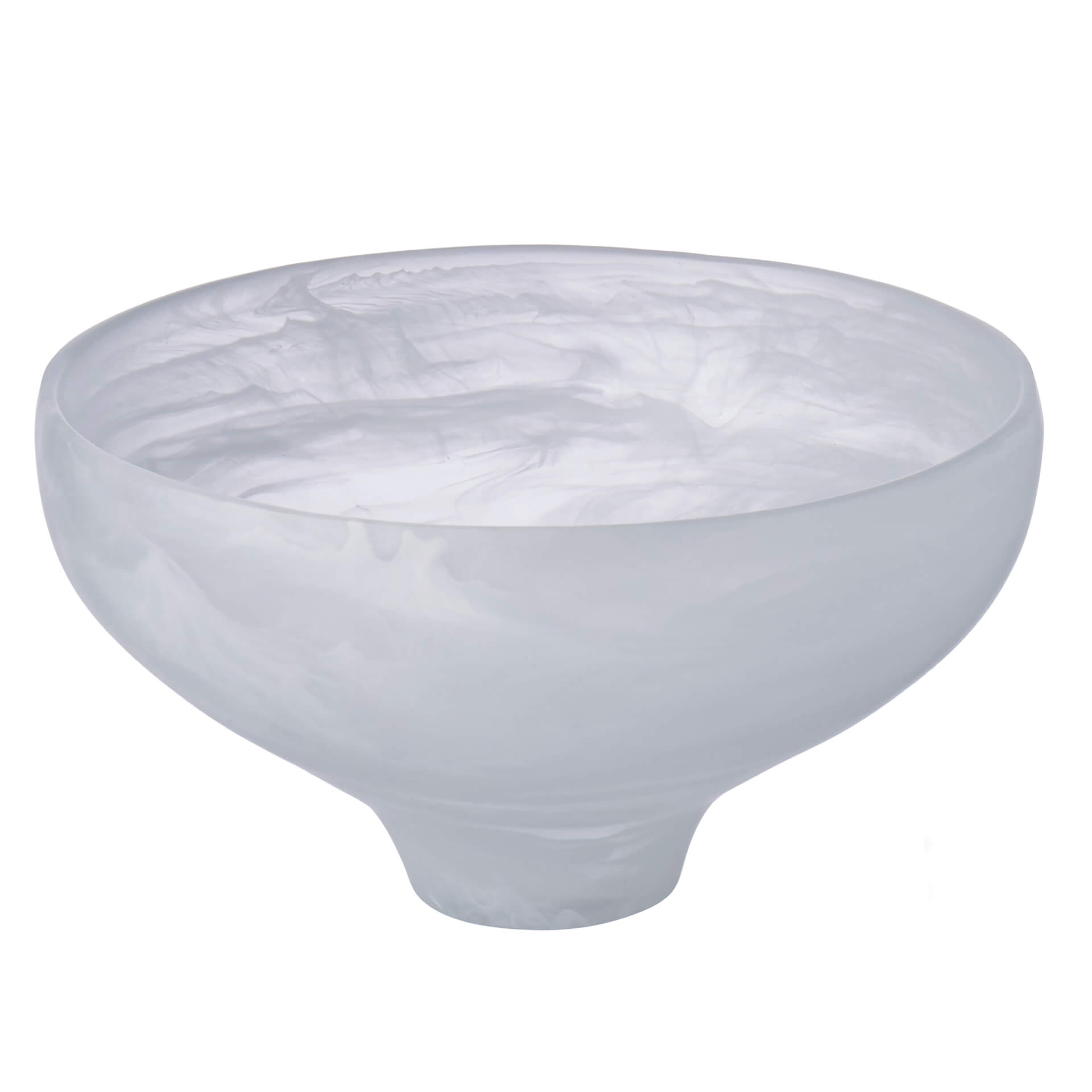 White Resin Serving Bowl