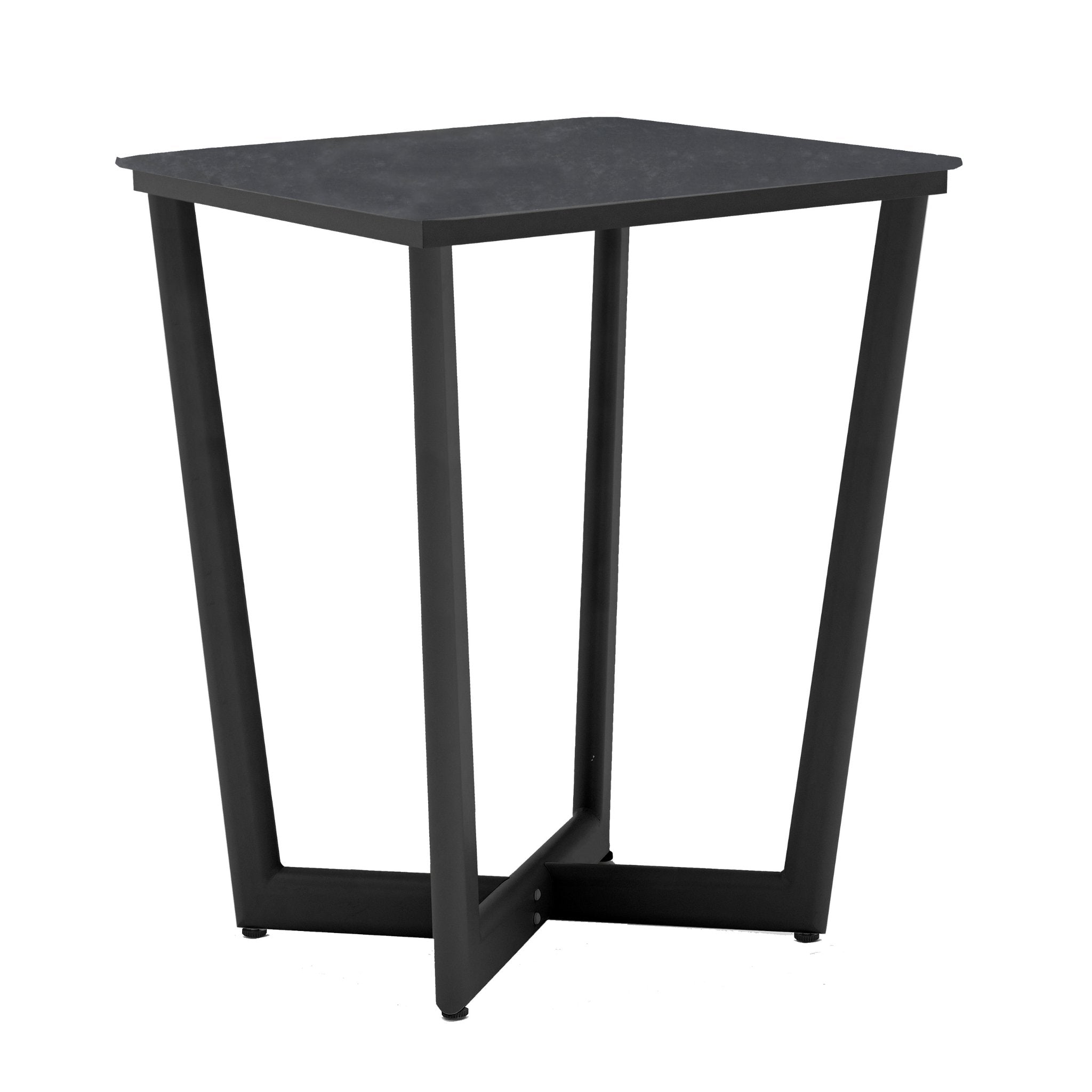 Verona Square Outdoor Bar Table - Charcoal - Olan Living