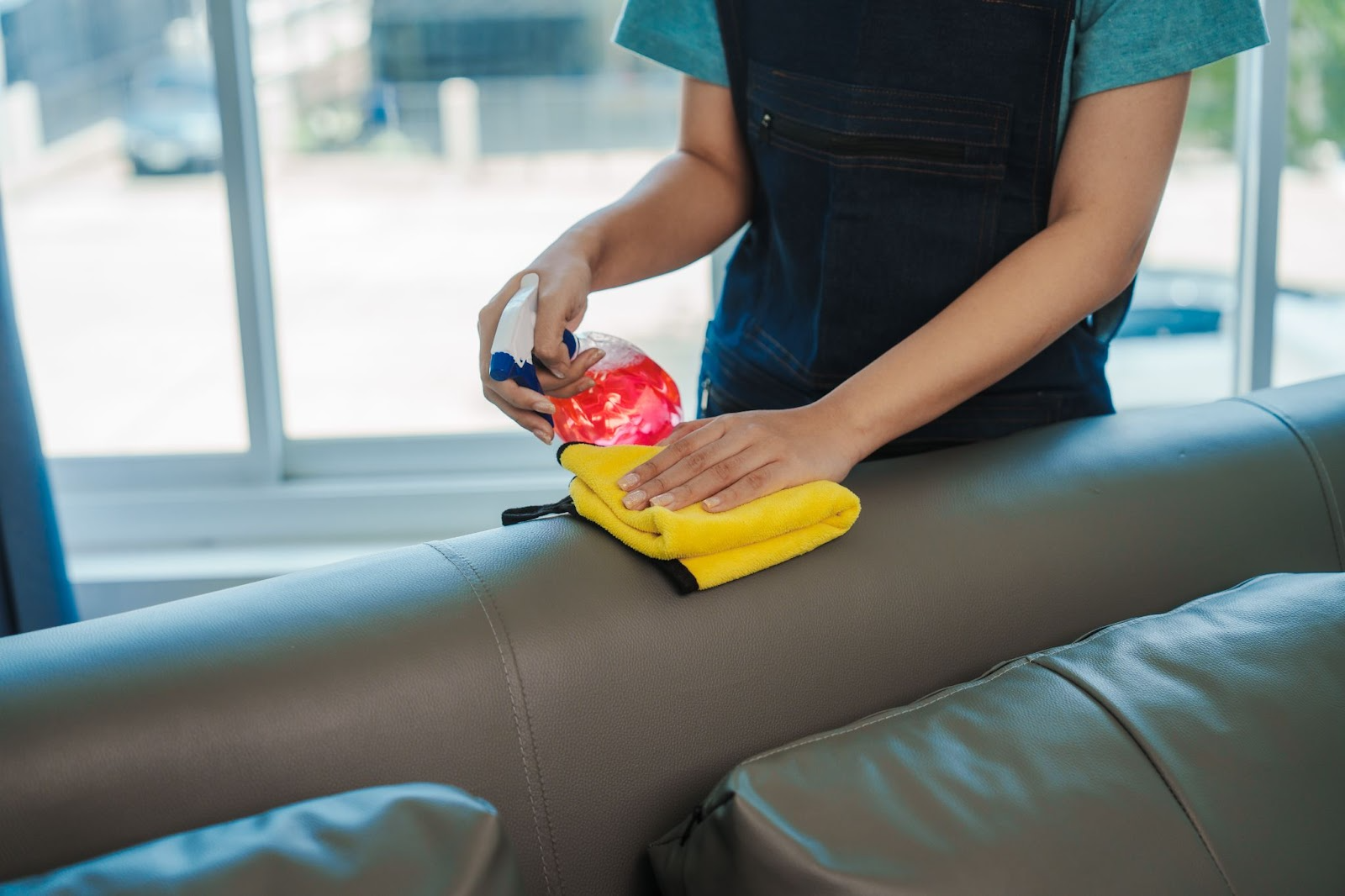 How to Clean a Leather Lounge and Fabric Sofa