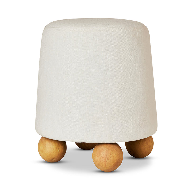 Sophie Off White Small Ottoman