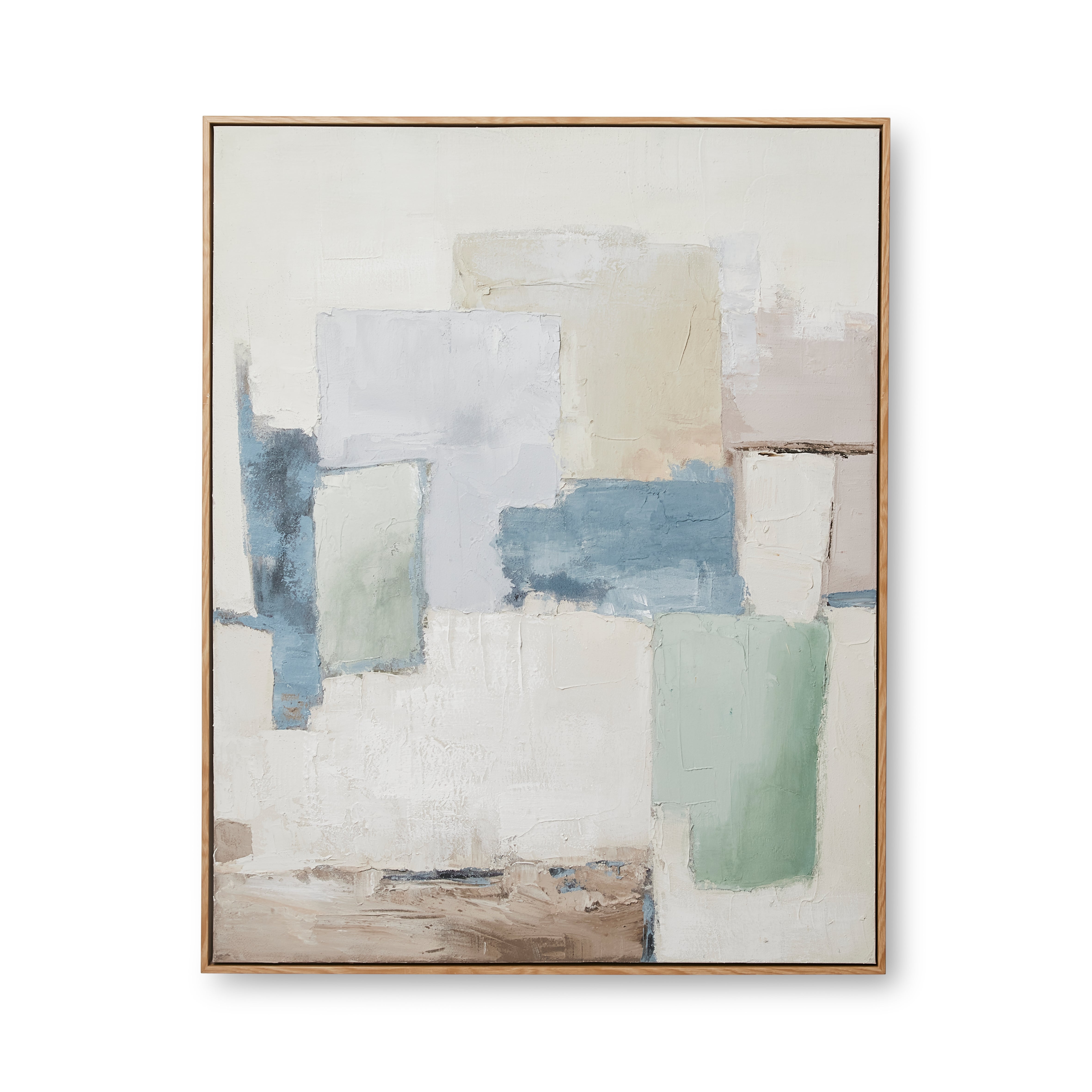 Jarah Blue/Green Rectangle Canvas 80x100cm Set of 2