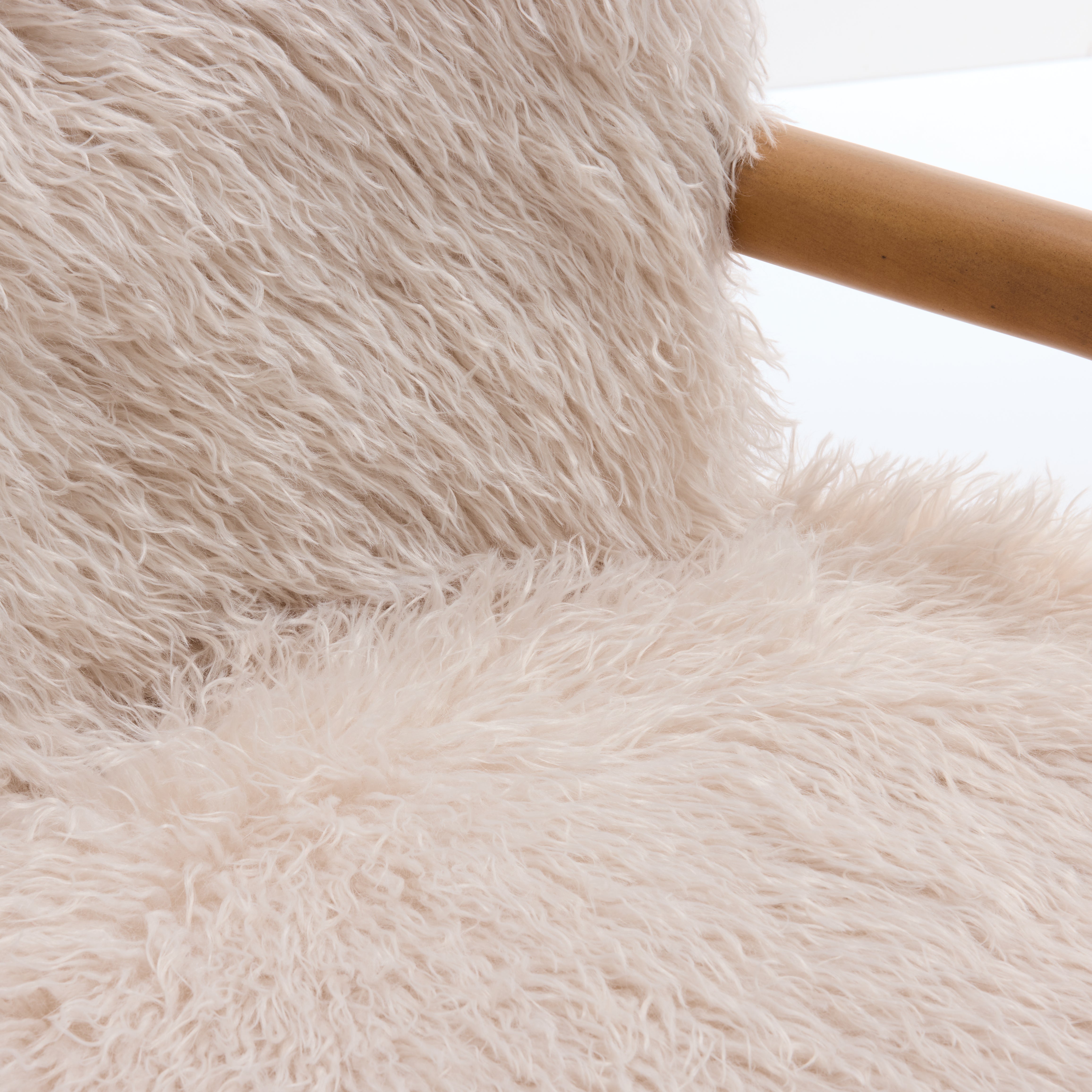 Kristoff Ivory Fur Chair