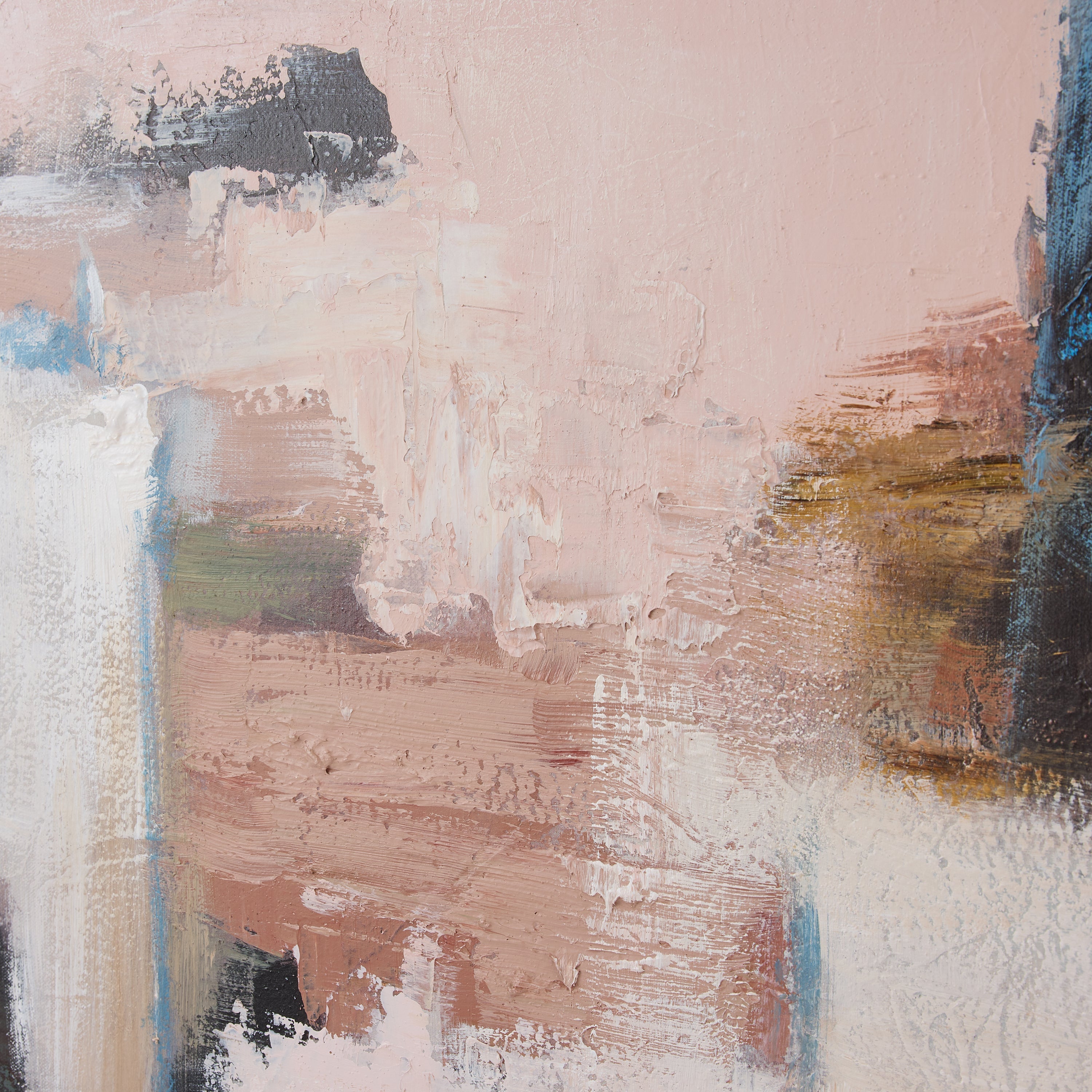 Abstract Rust/Green Wall Art 80x120cm