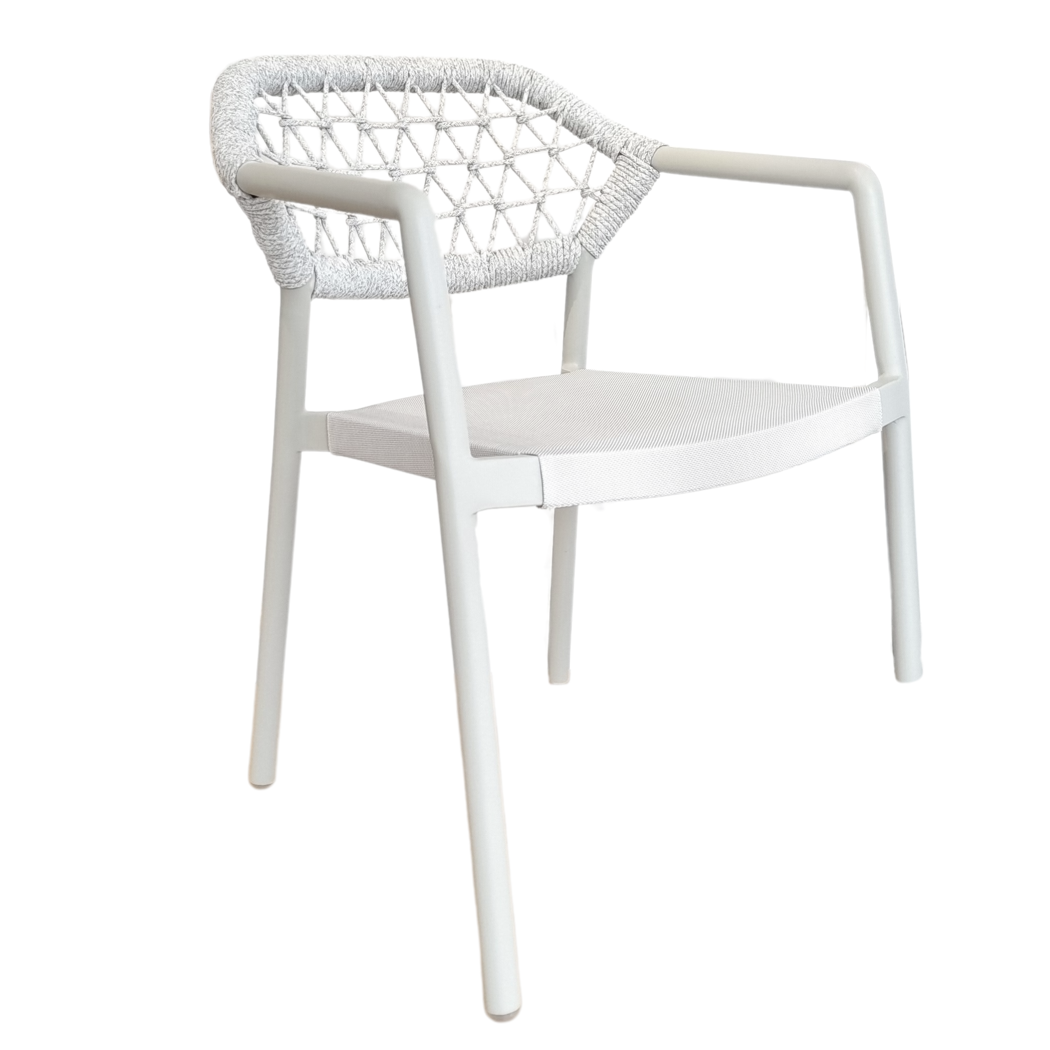 Sarah Outdoor Dining Chair - Light Grey