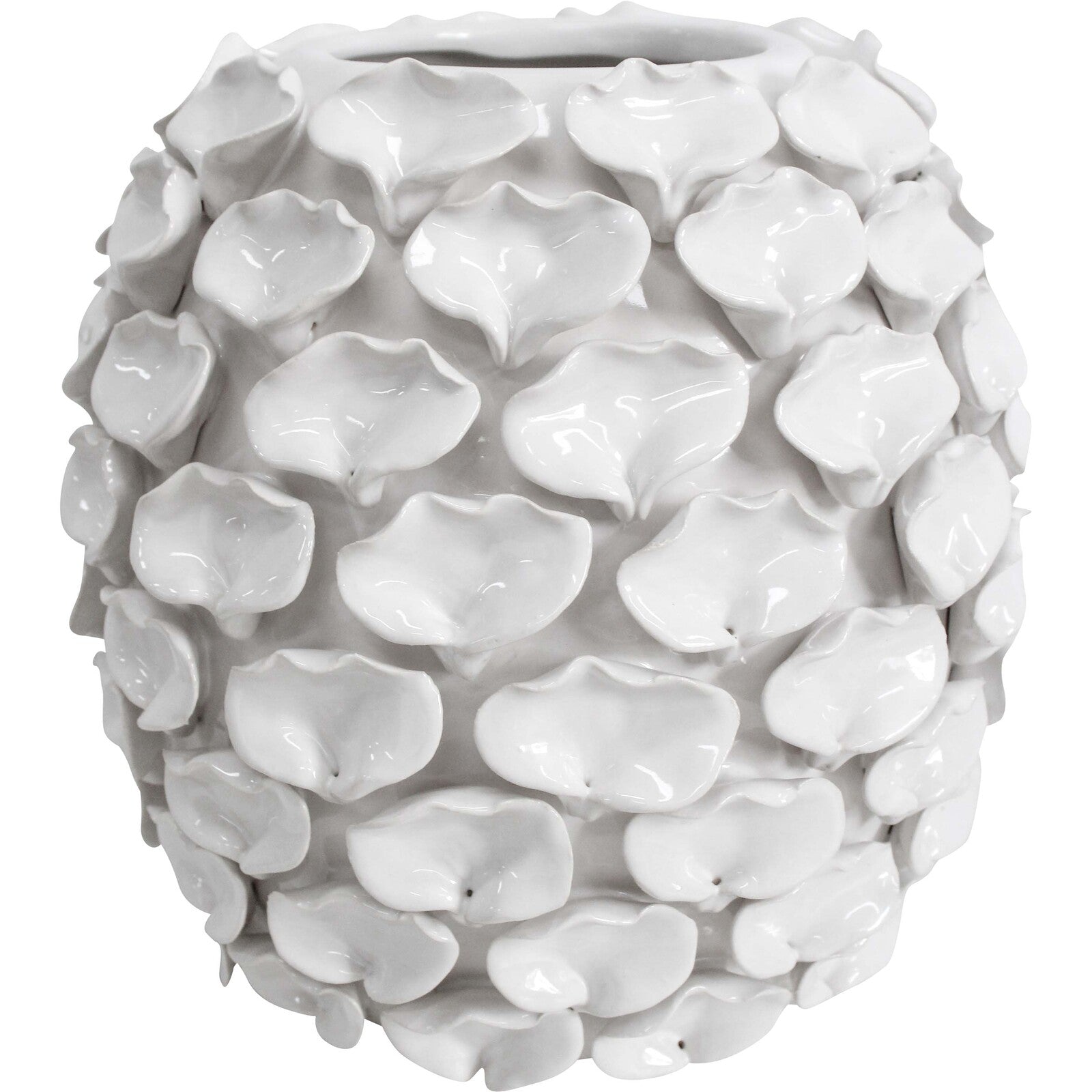 Succulent Vase Shell White