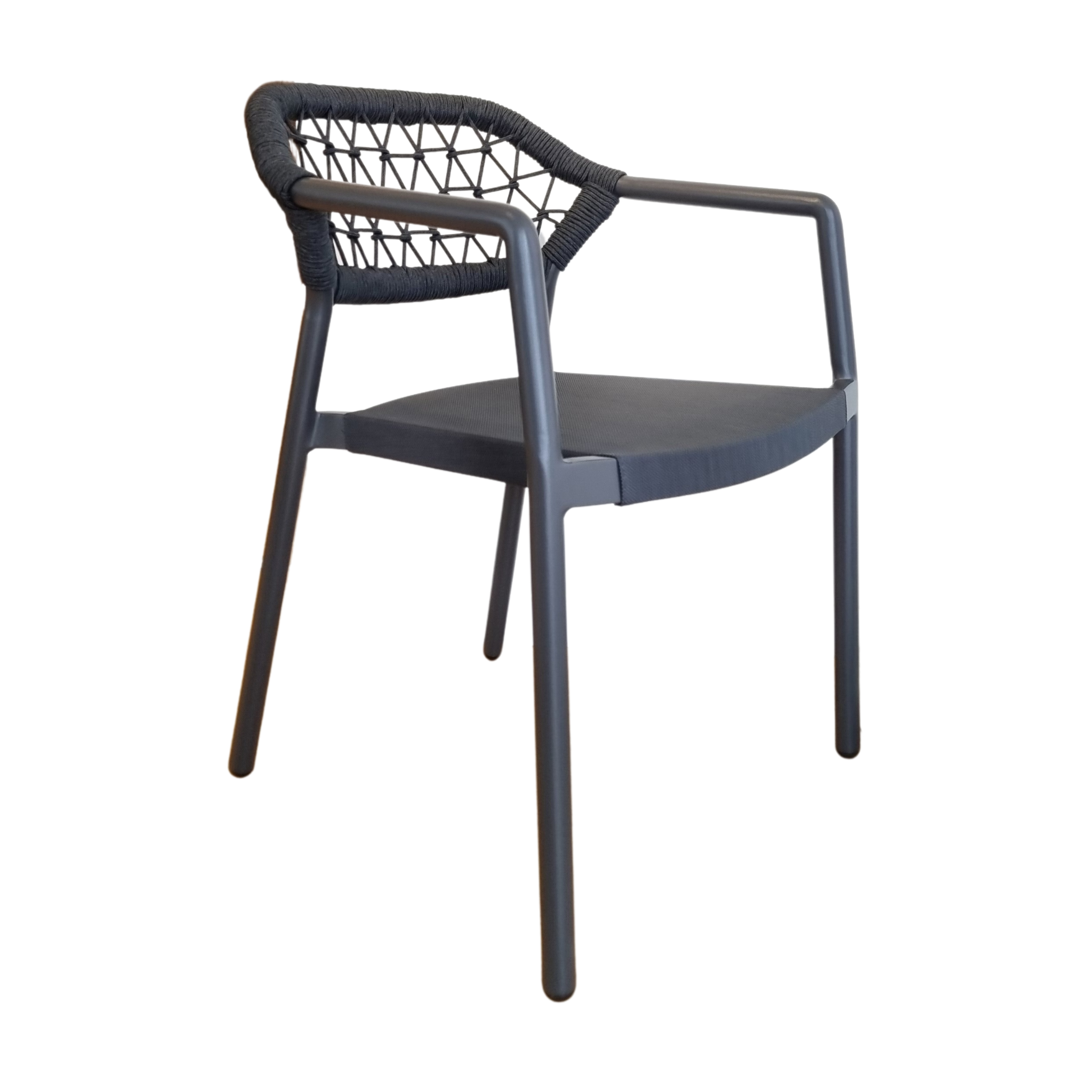 Sarah Outdoor Dining Chair - Charcoal