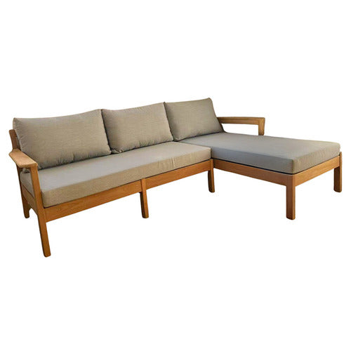 2-piece Rome Teak Wood Modular Outdoor Lounge Set（Limited stock）