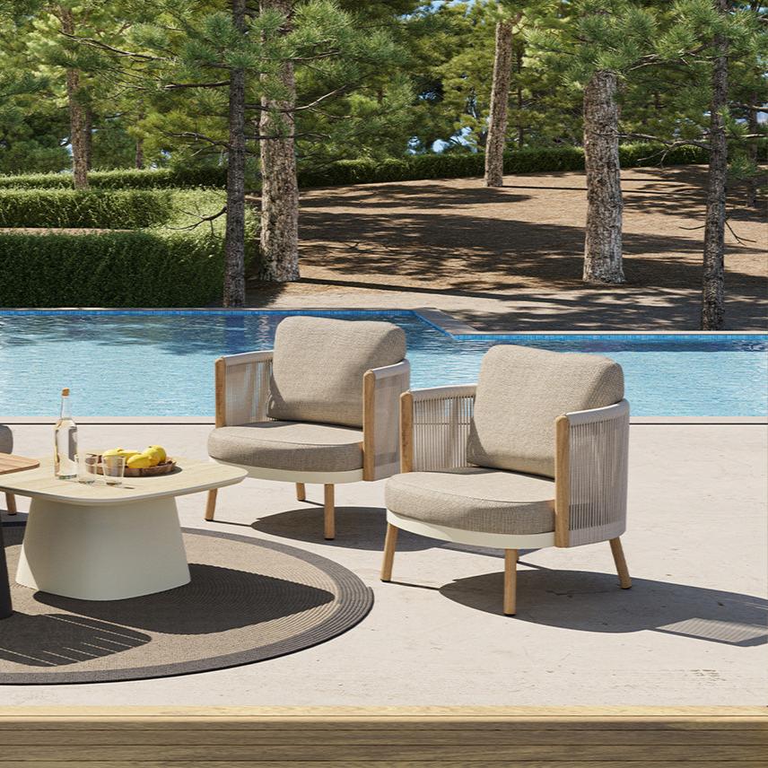 Chloe Outdoor Lounge Chair - Beige (Pre-Order)