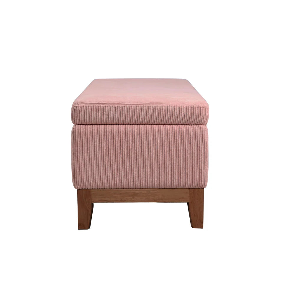 Albert Storage Ottoman - Dusty Pink