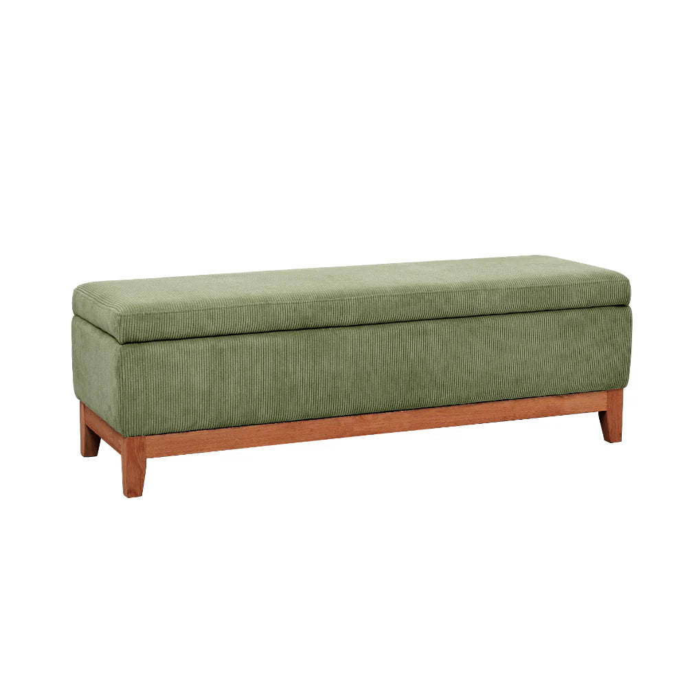 Albert Storage Ottoman - Olive
