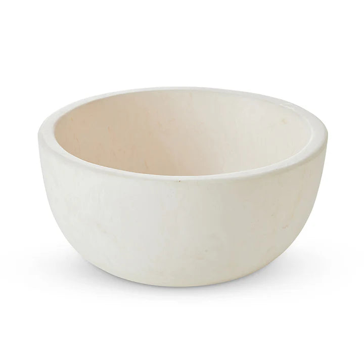 Small resin bowl in cream. Handmade