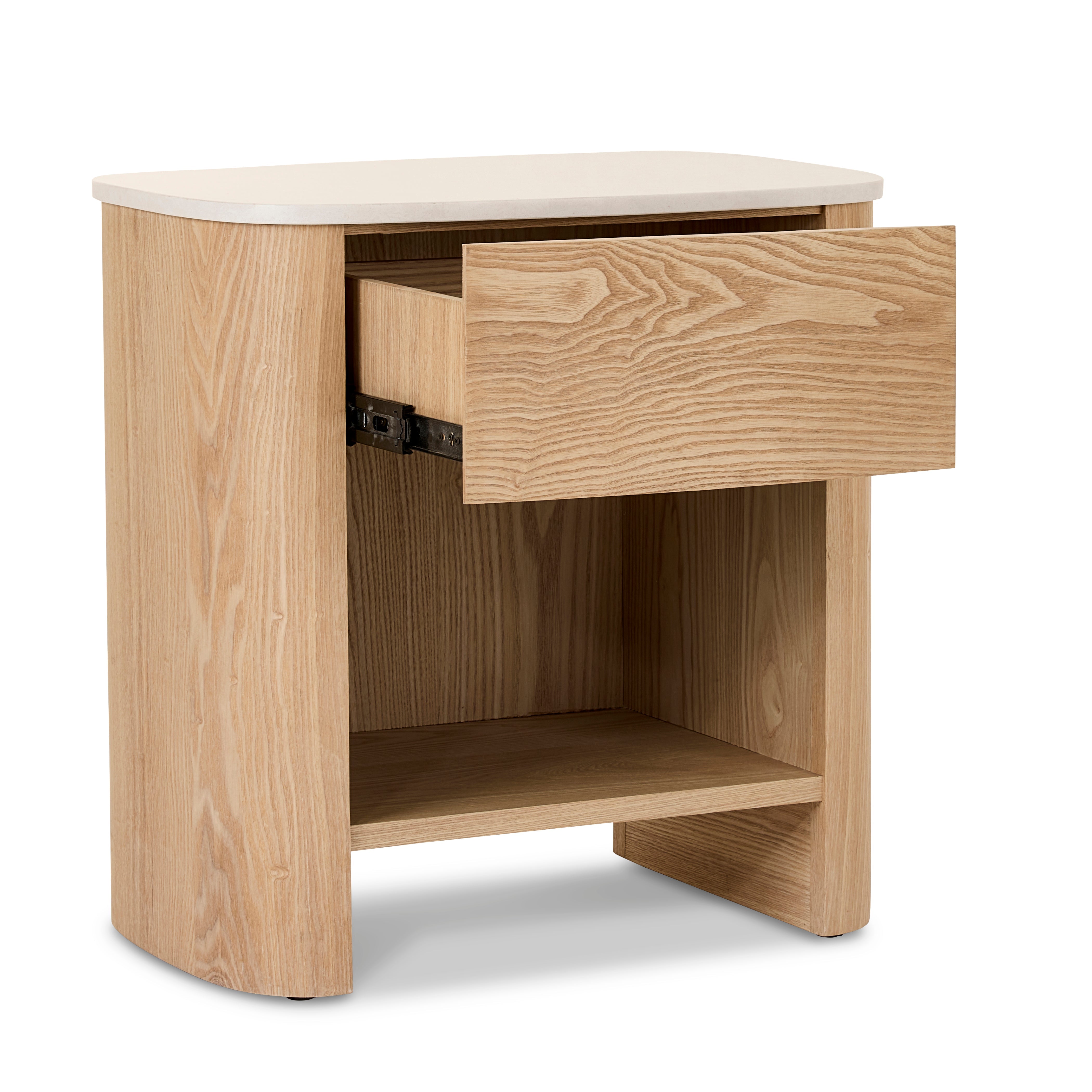 Athena Oak Bedside Table