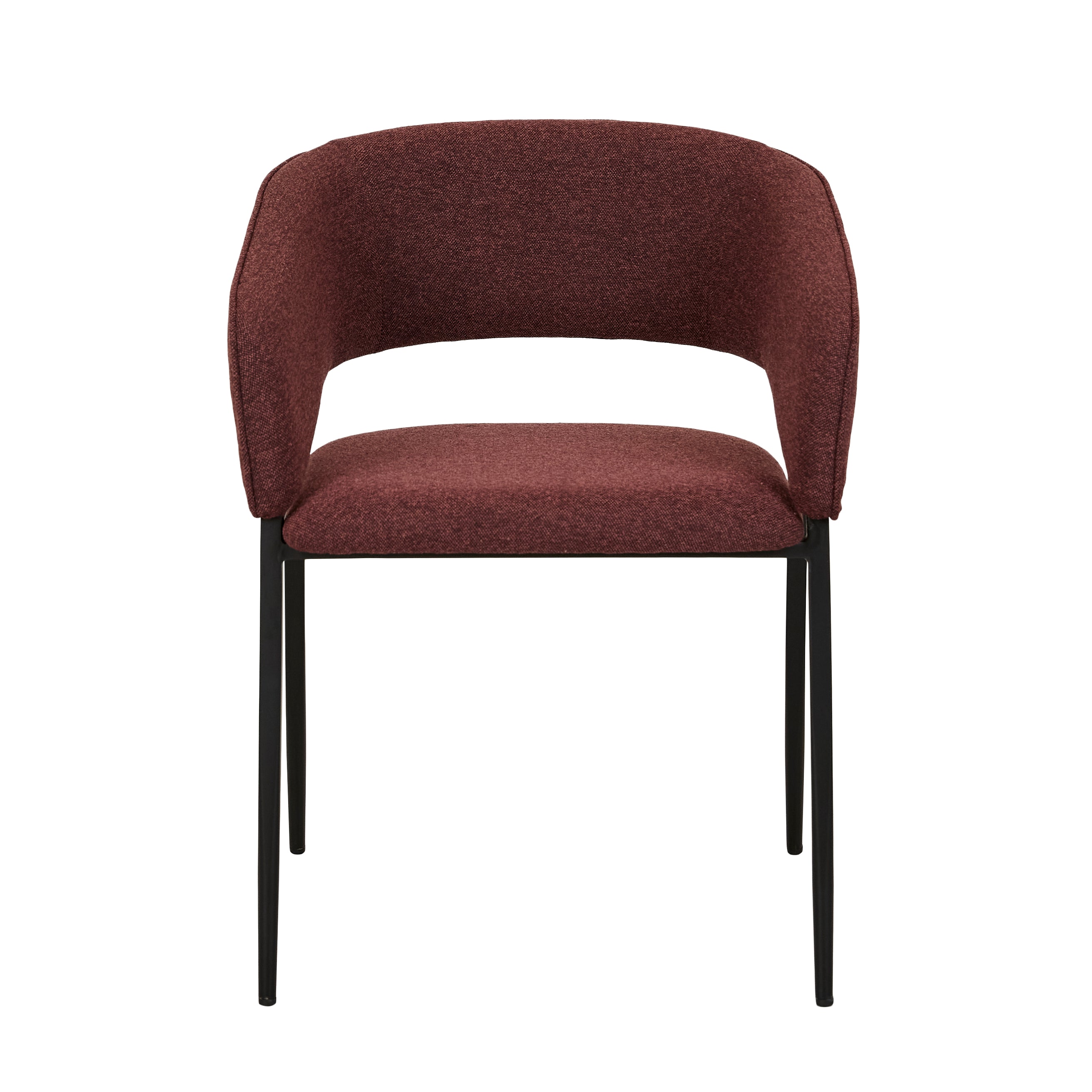 Eliza Dining Armchair - Port - Black