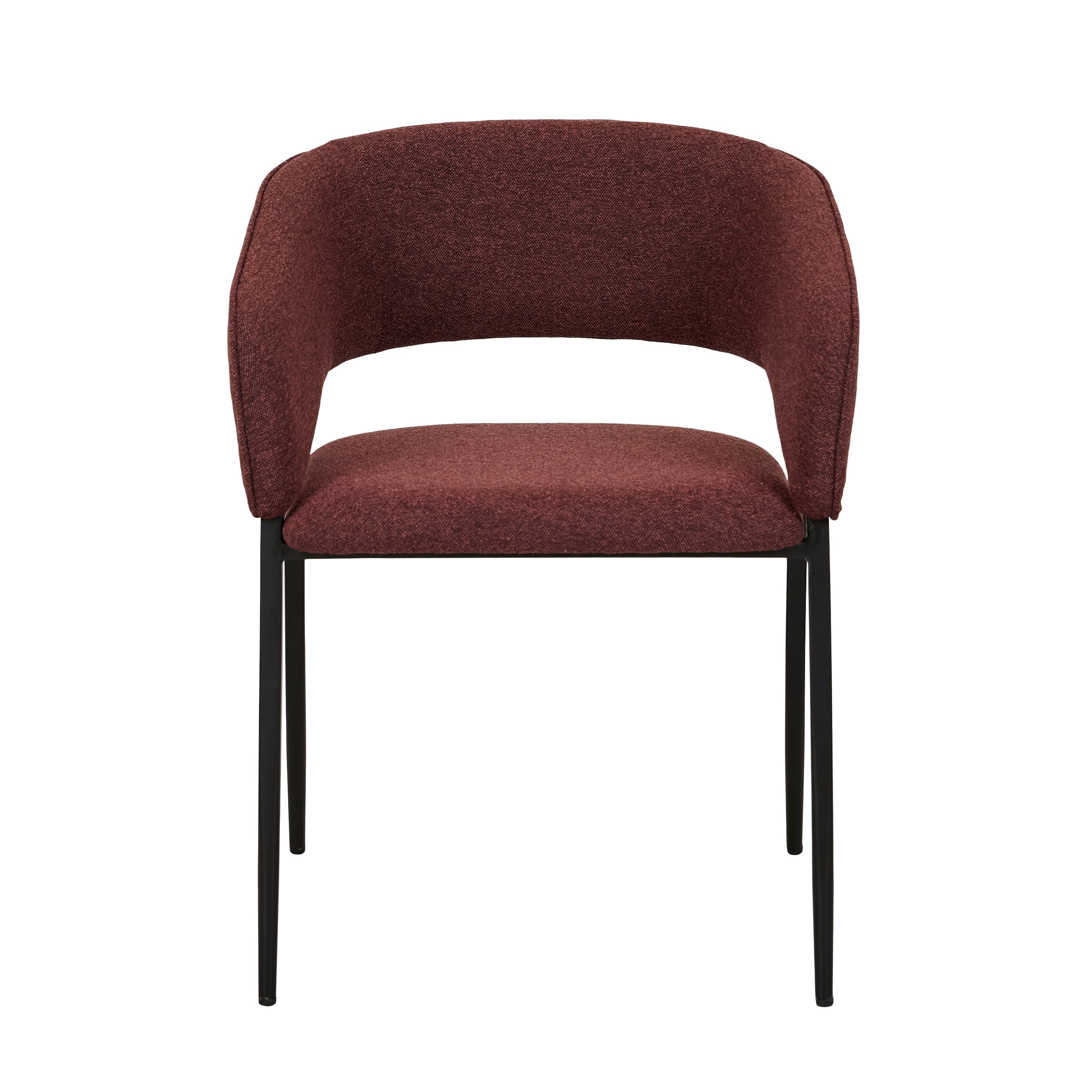 Eliza Dining Armchair - Port - Black