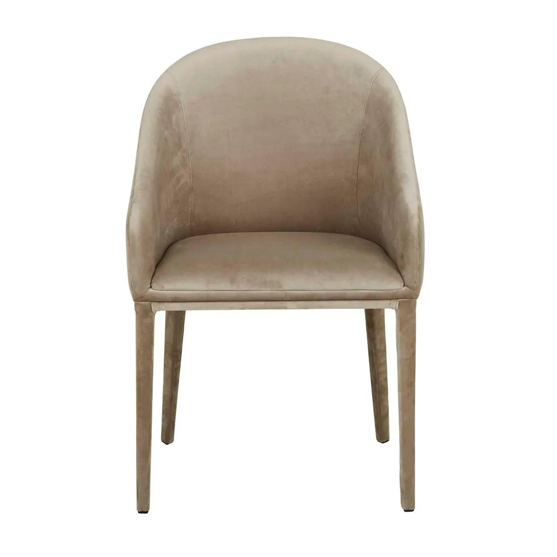 Gemma Dining Armchair - Beige Velvet