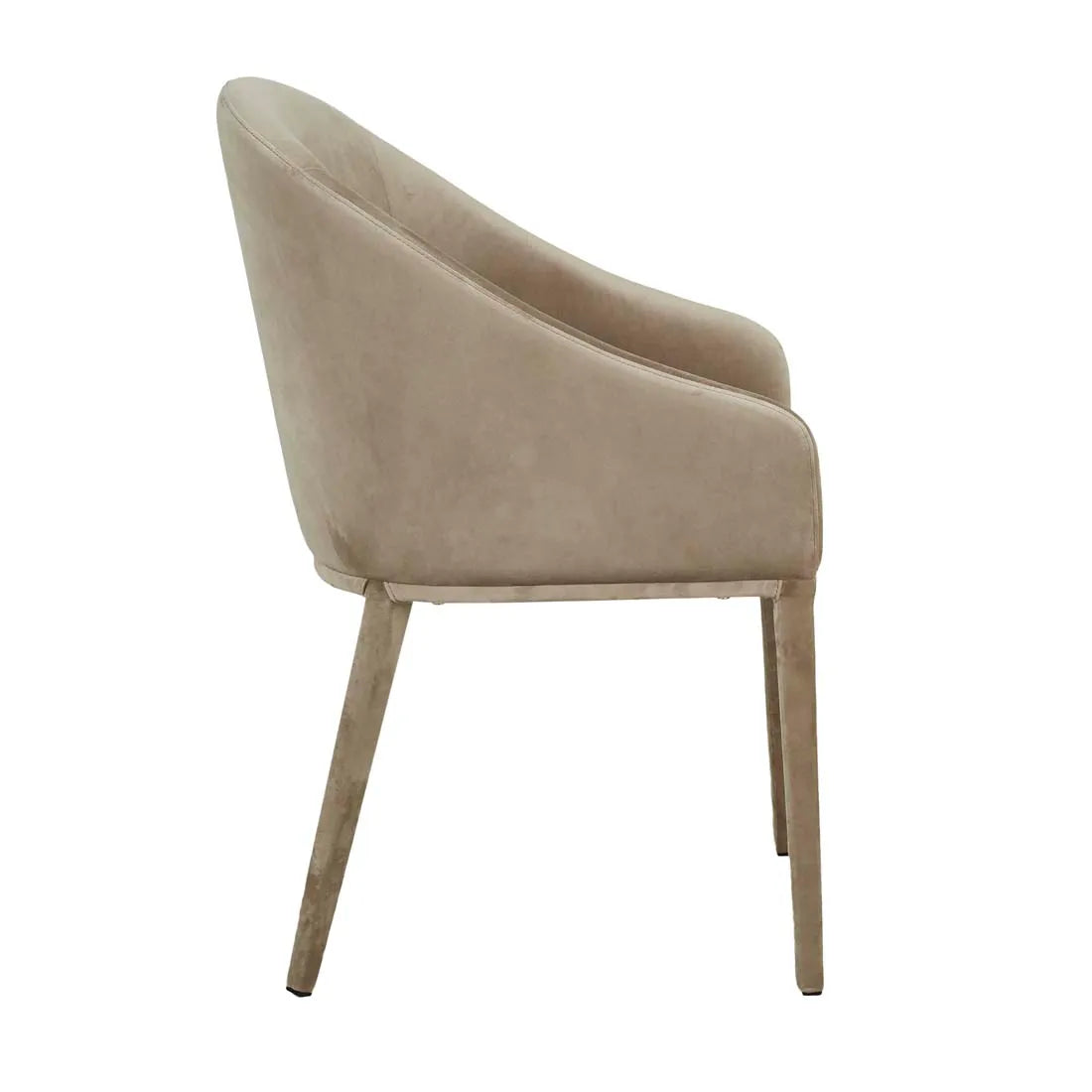 Gemma Dining Armchair - Beige Velvet