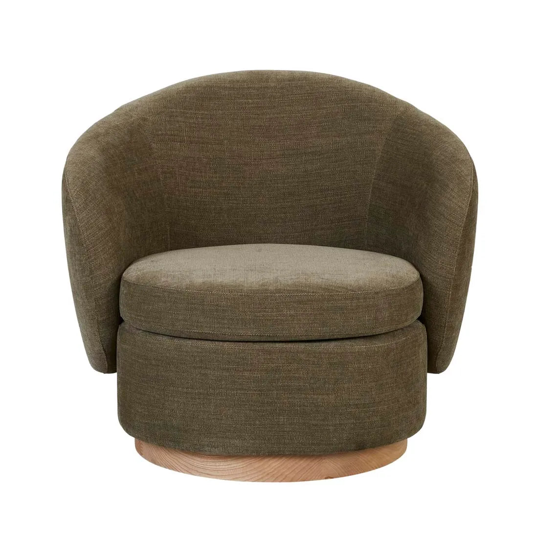 Juno Pod Occasional Chair - Copeland Olive - Natural Ash