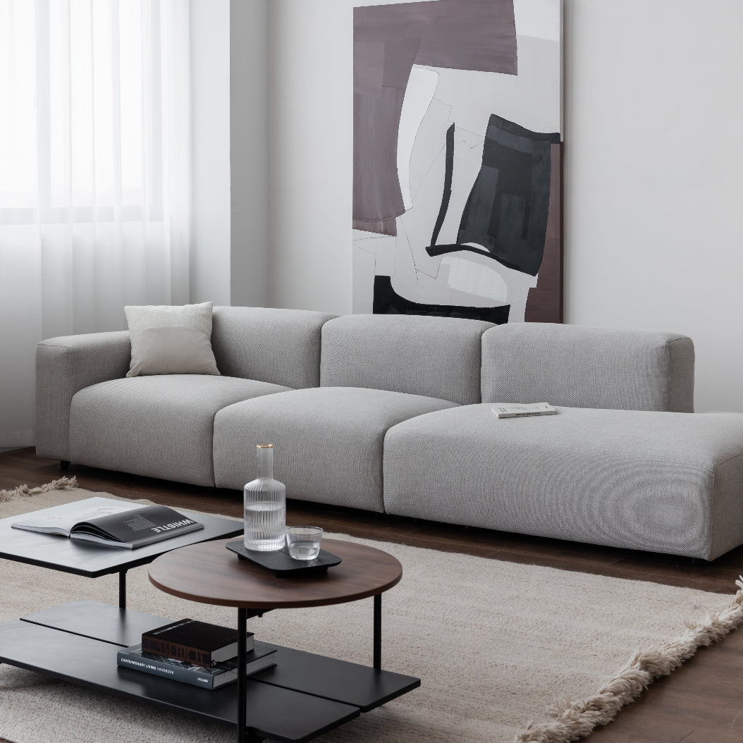 Cheese Modular Sofa - Light Grey