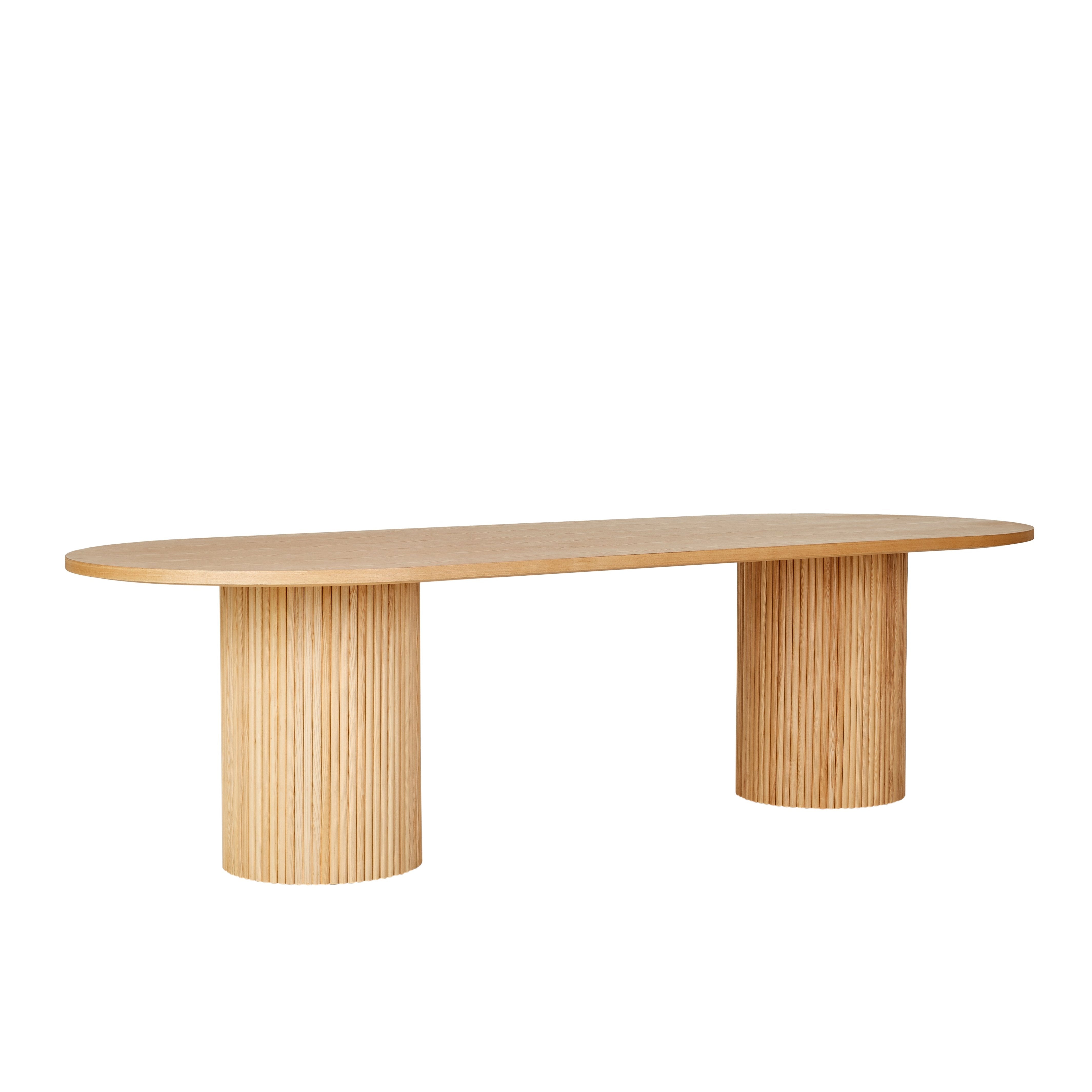Ben Ripp Oval Dining Table 2.2m- NatAsh