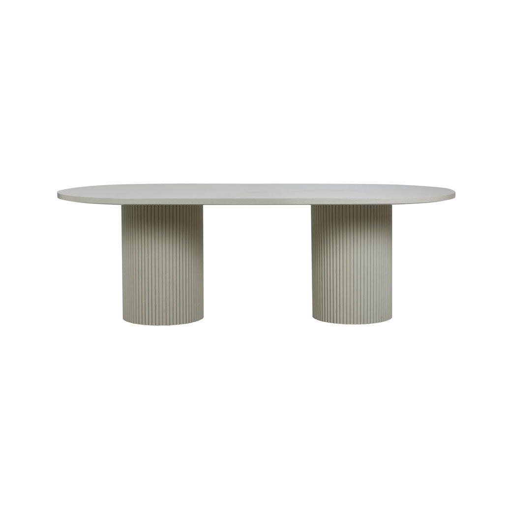 Ben Ripp Oval Dining Table 2.2m-Putty