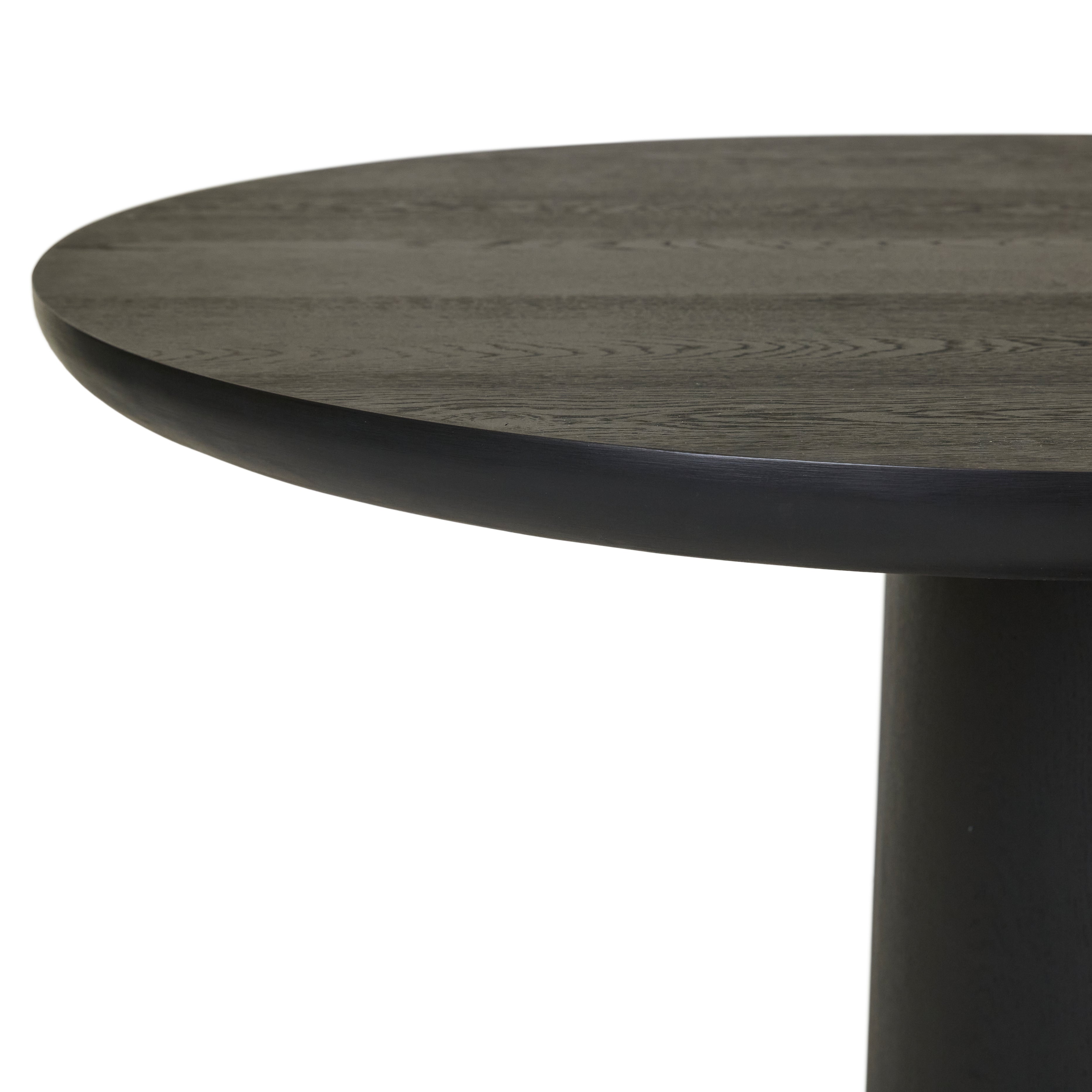 Seb Oval 260cm Dinning Table - Matt Black Oak (ETA - 13/01/25)